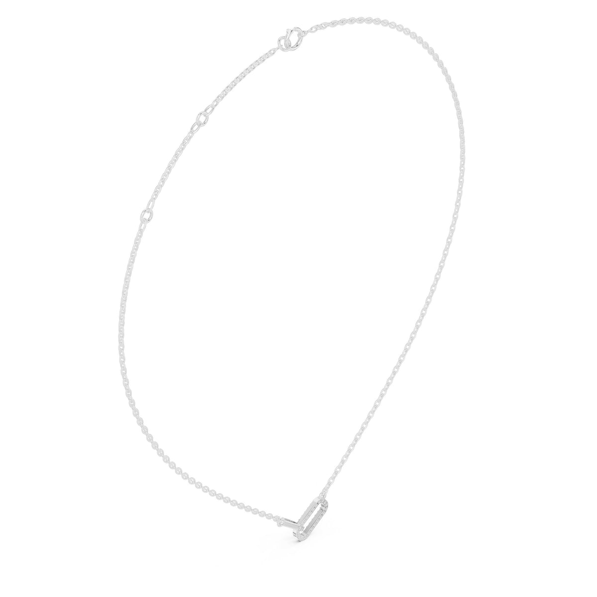 Interlocking Pave Link Diamond Necklace