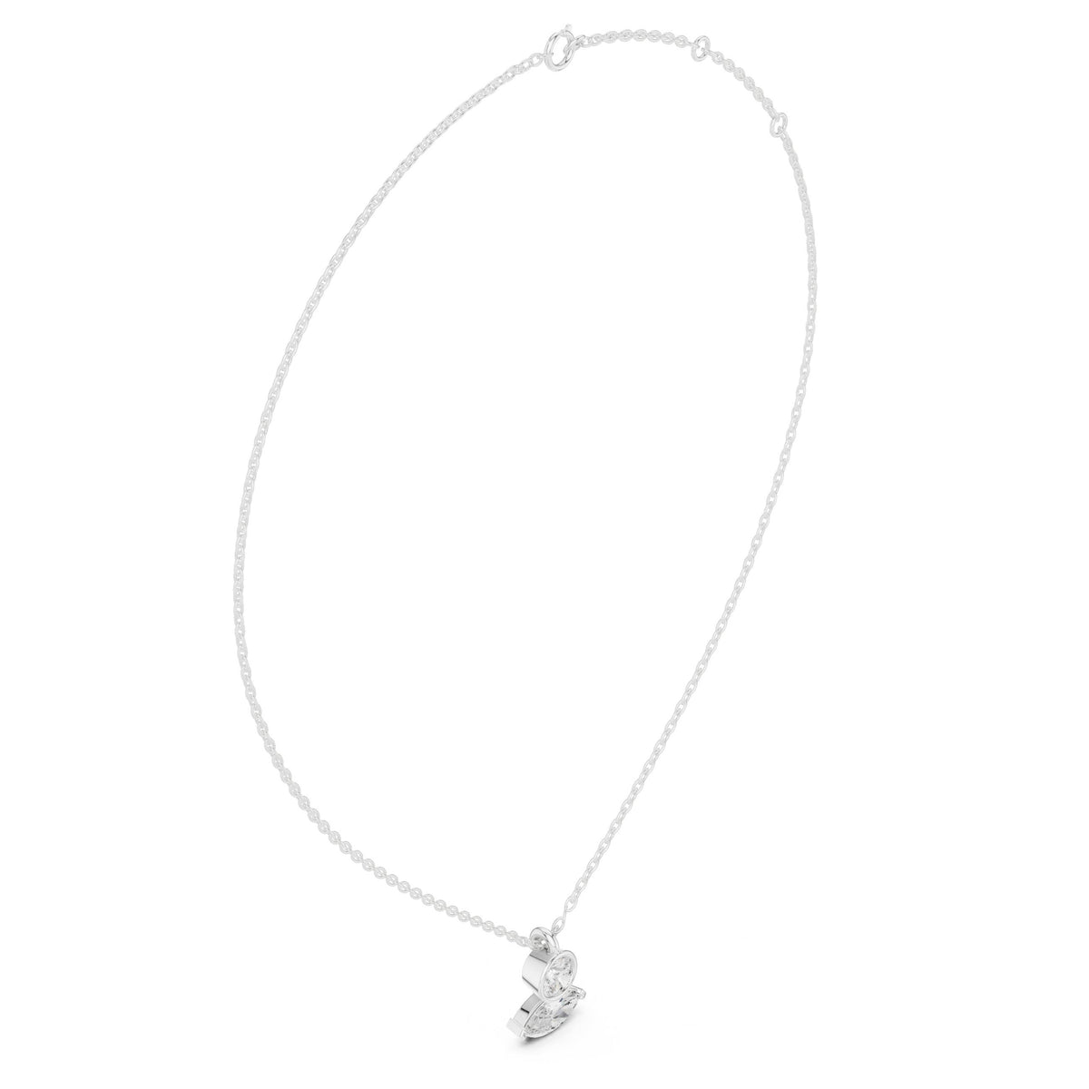 عقد توا إي موا بألماس مستدير وماركيز in White Gold - VYKA Diamonds