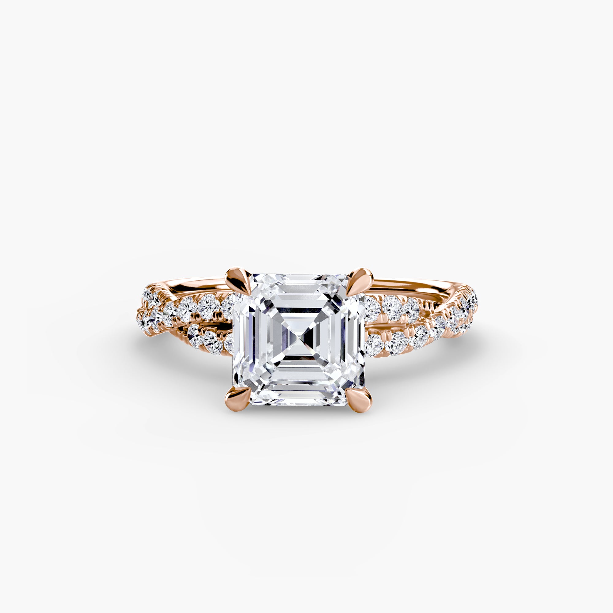 The Twisted Pavé Solitaire - VYKA Diamonds