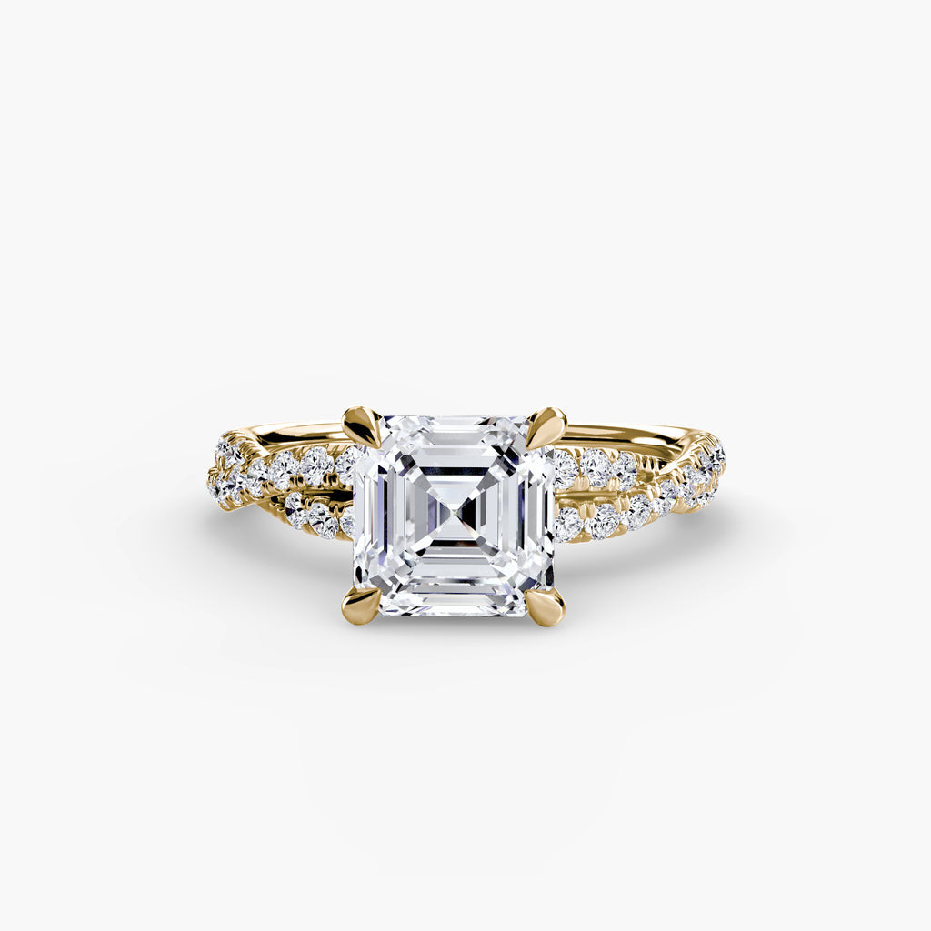 The Twisted Pavé Solitaire - VYKA Diamonds