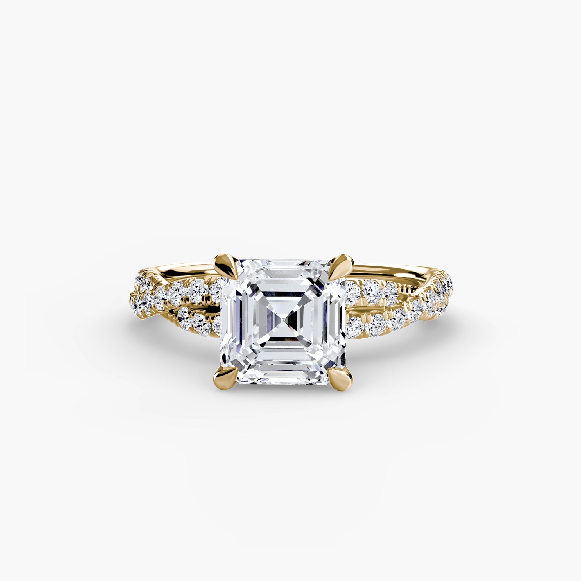 The Twisted Pavé Solitaire - VYKA Diamonds
