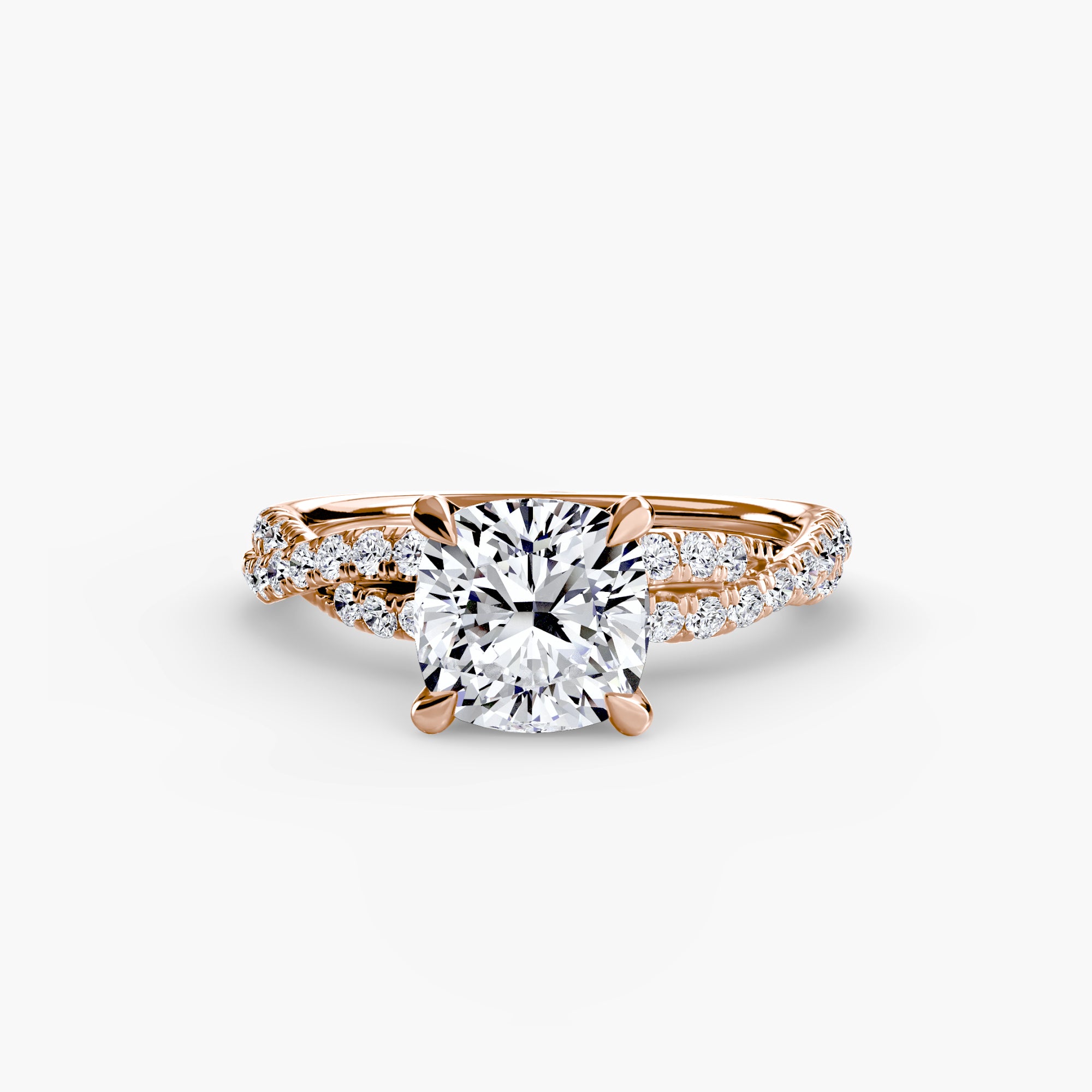 The Twisted Pavé Solitaire - VYKA Diamonds