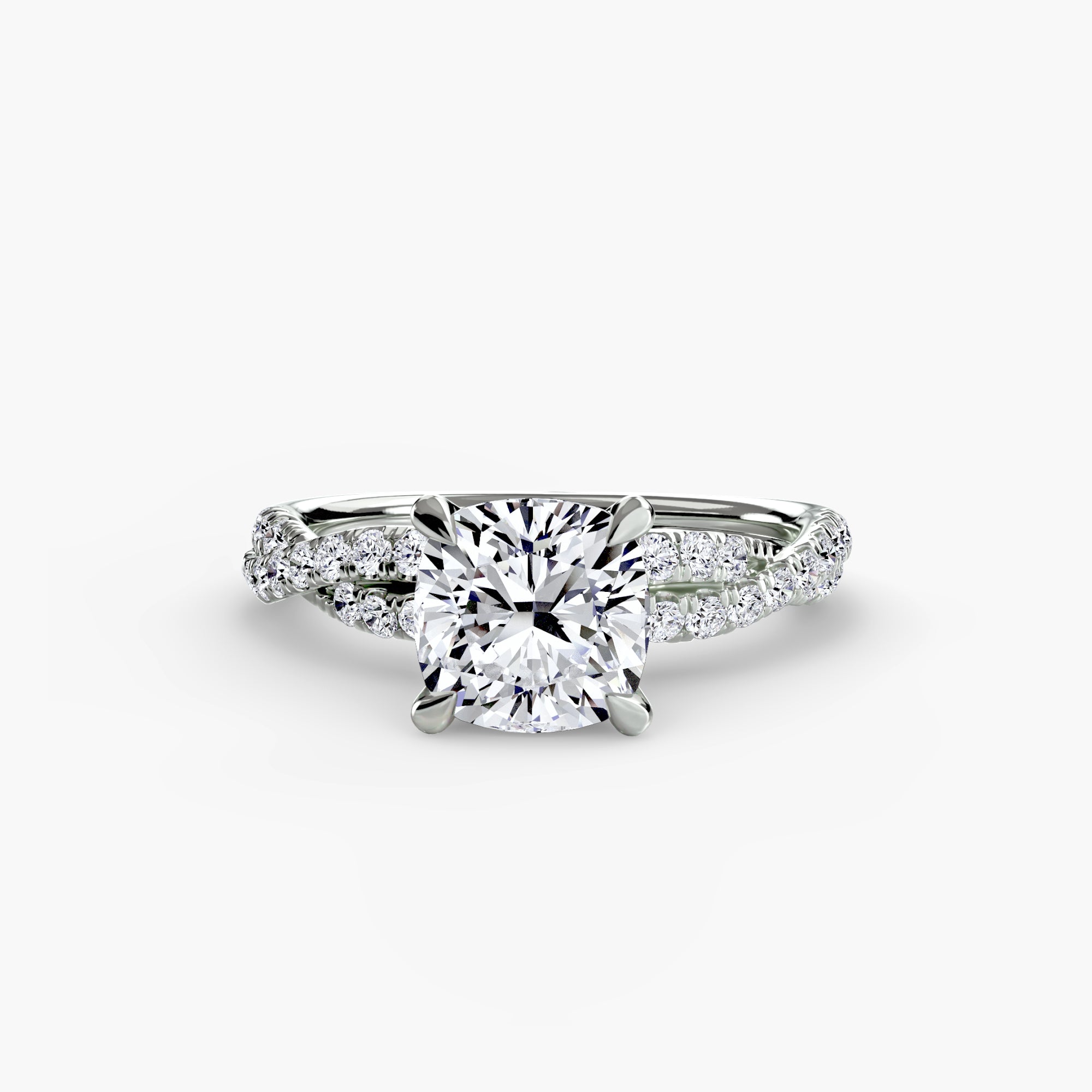 The Twisted Pavé Solitaire - VYKA Diamonds