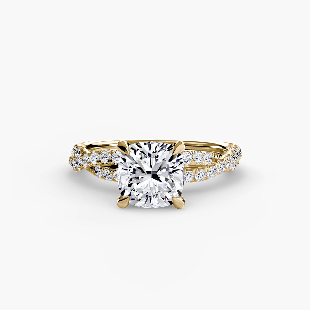 The Twisted Pavé Solitaire - VYKA Diamonds
