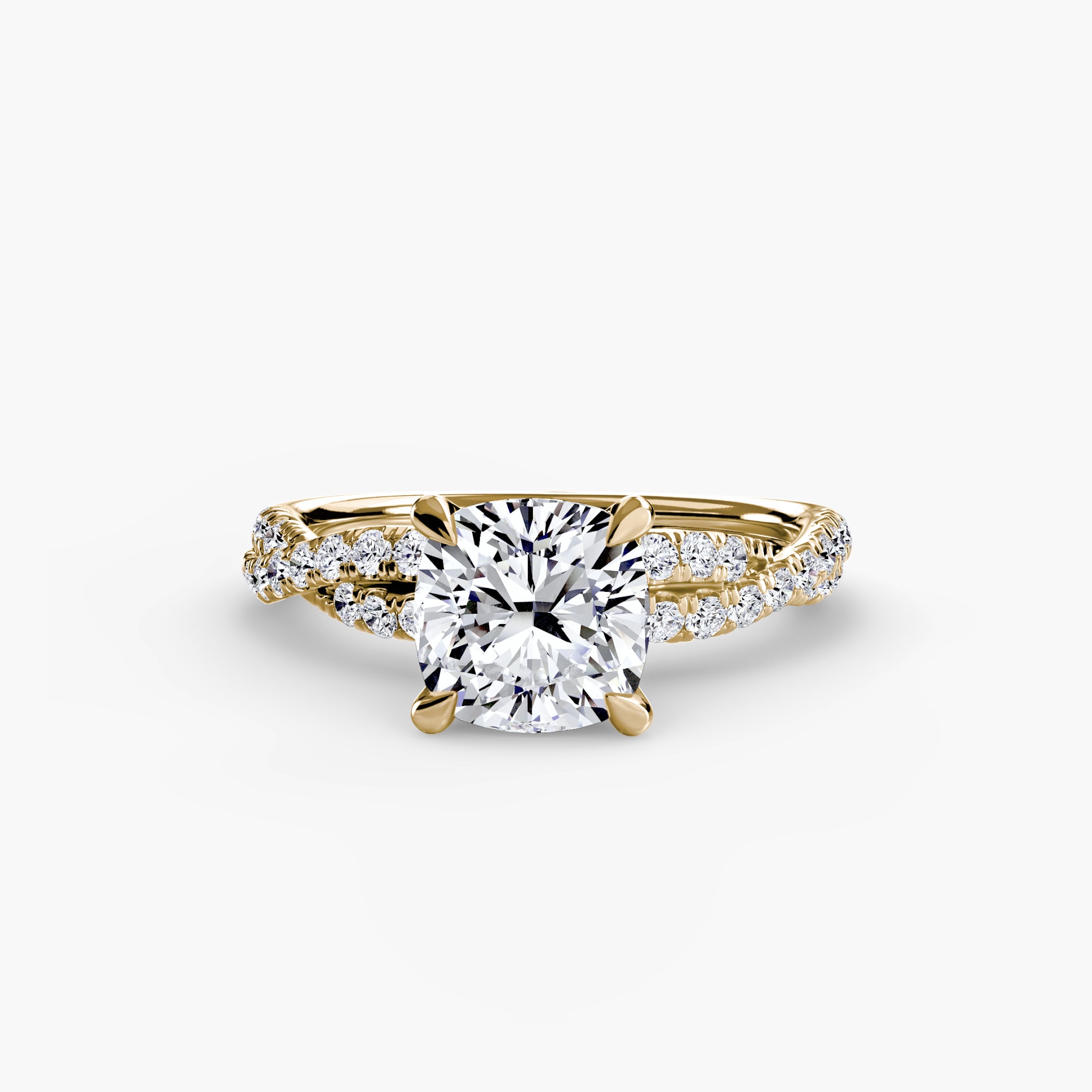 The Twisted Pavé Solitaire - VYKA Diamonds