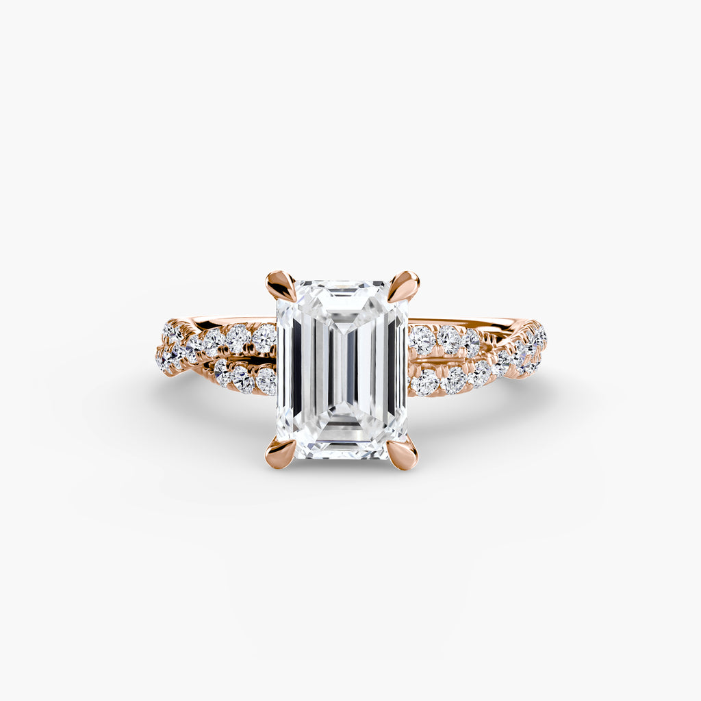 The Twisted Pavé Solitaire - VYKA Diamonds