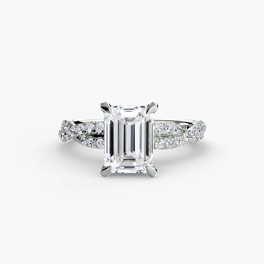 The Twisted Pavé Solitaire - VYKA Diamonds