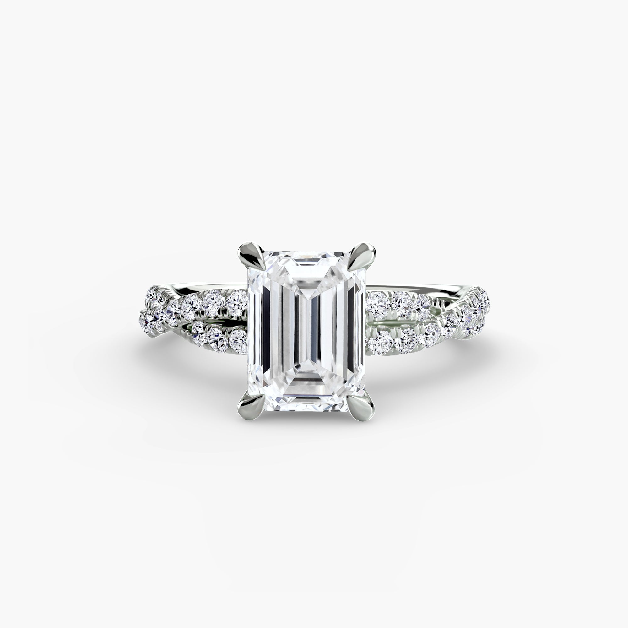 The Twisted Pavé Solitaire - VYKA Diamonds