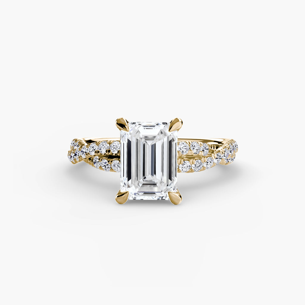 The Twisted Pavé Solitaire - VYKA Diamonds