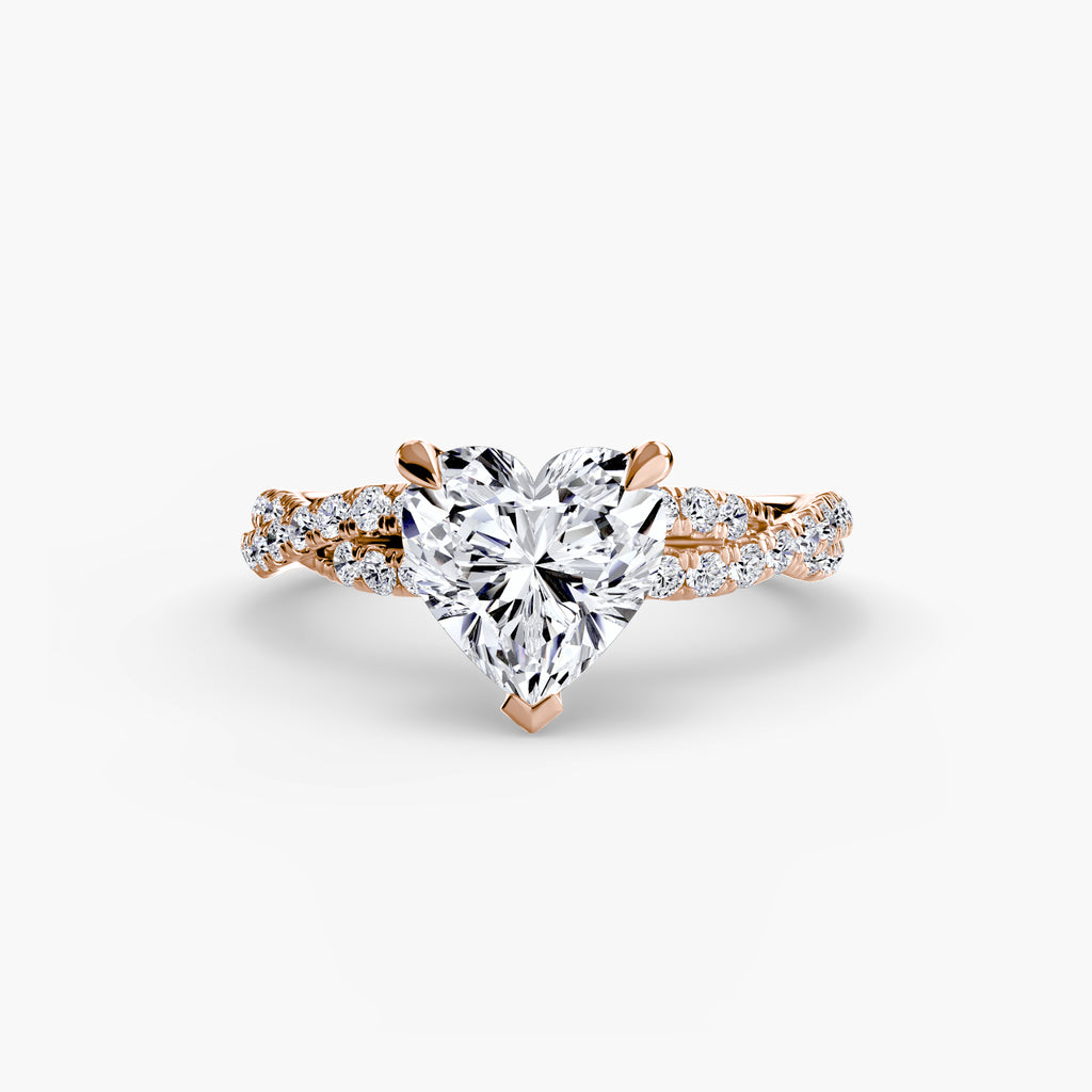 The Twisted Pavé Solitaire - VYKA Diamonds