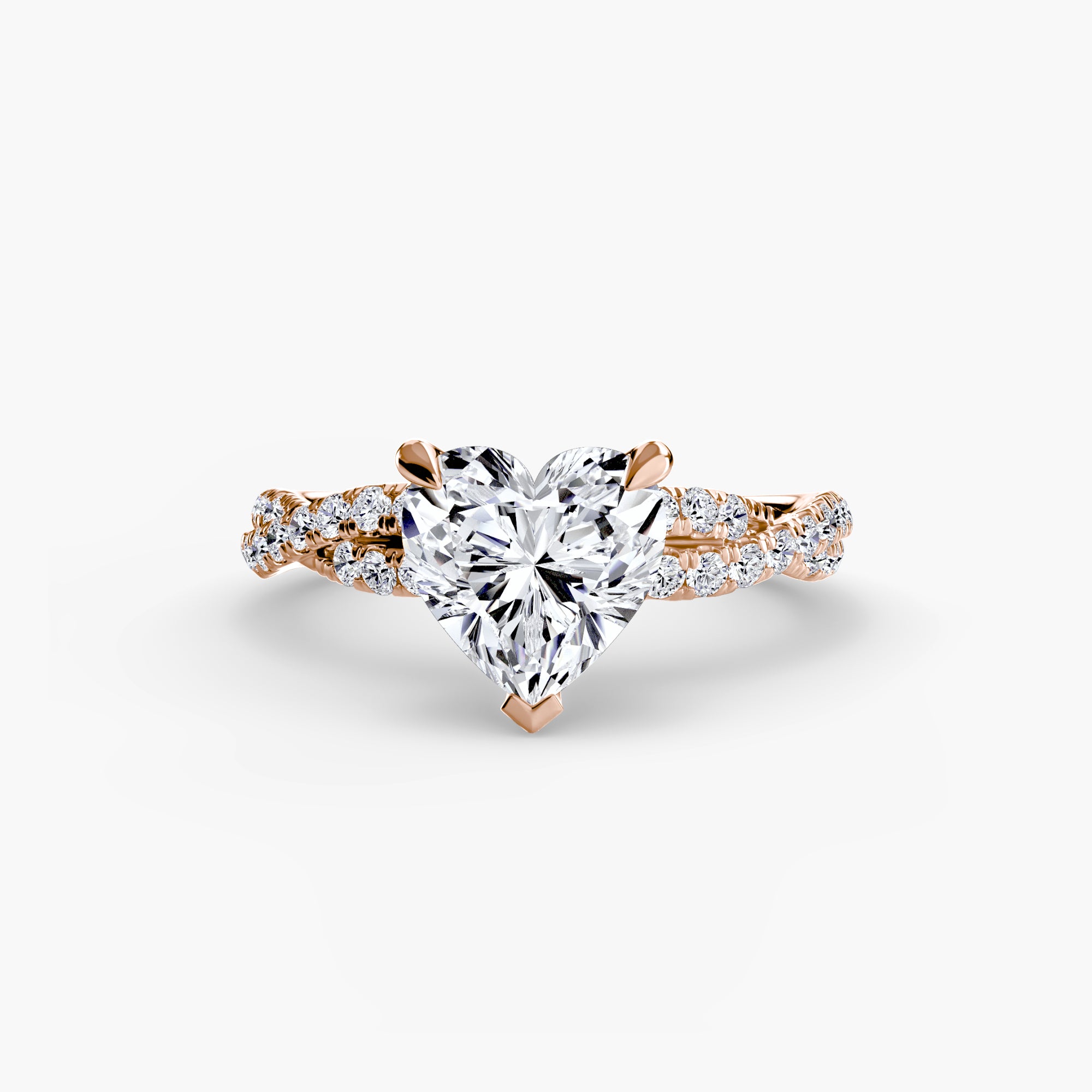 The Twisted Pavé Solitaire - VYKA Diamonds