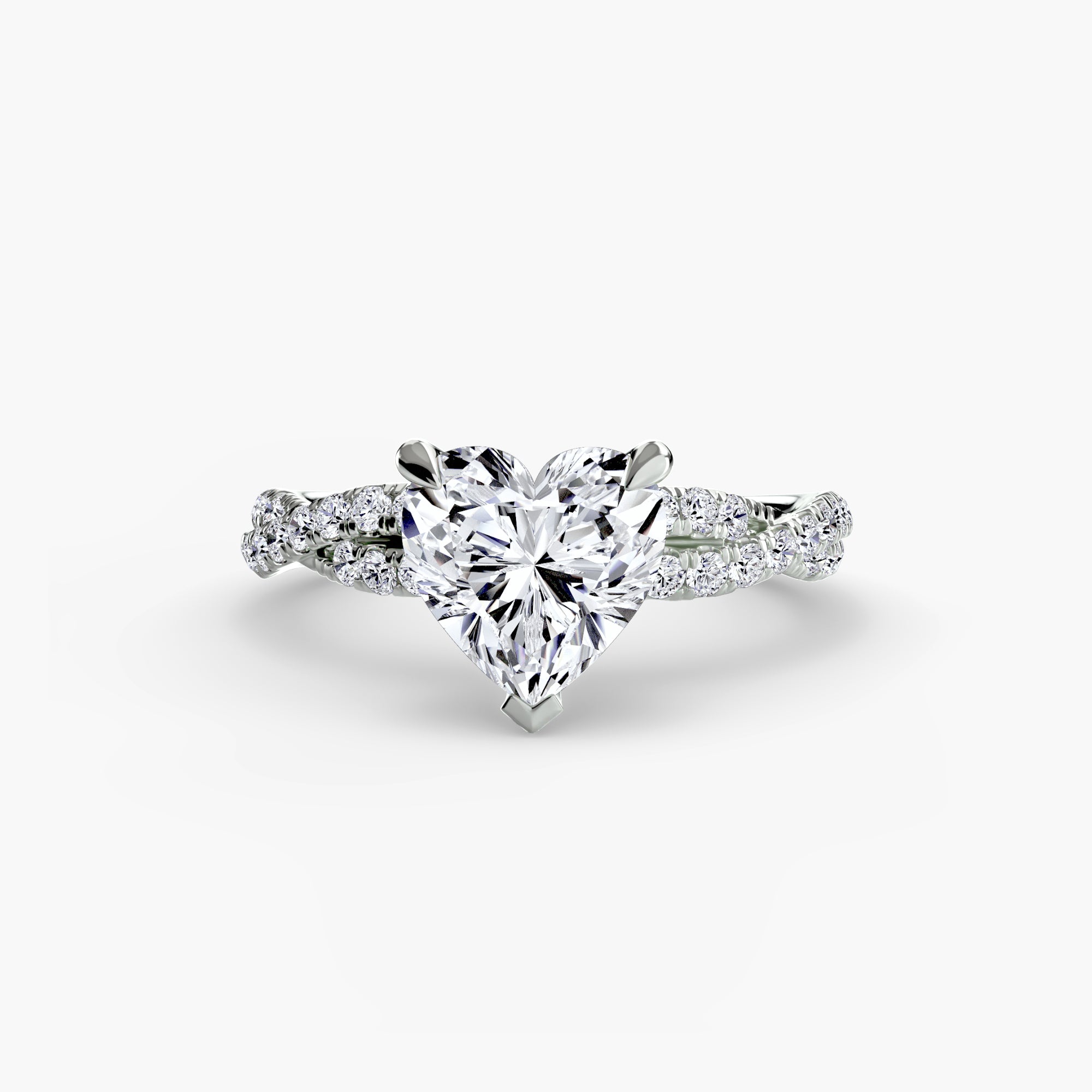 The Twisted Pavé Solitaire - VYKA Diamonds