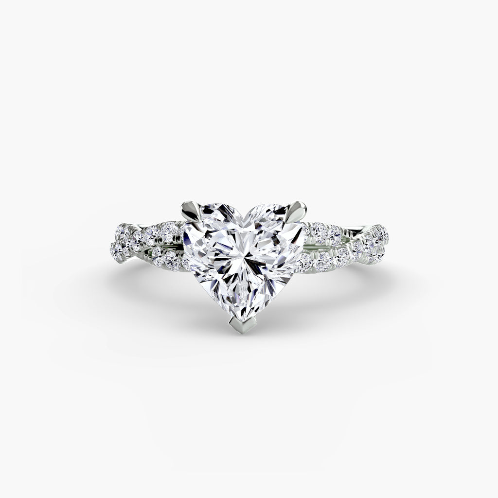 The Twisted Pavé Solitaire - VYKA Diamonds