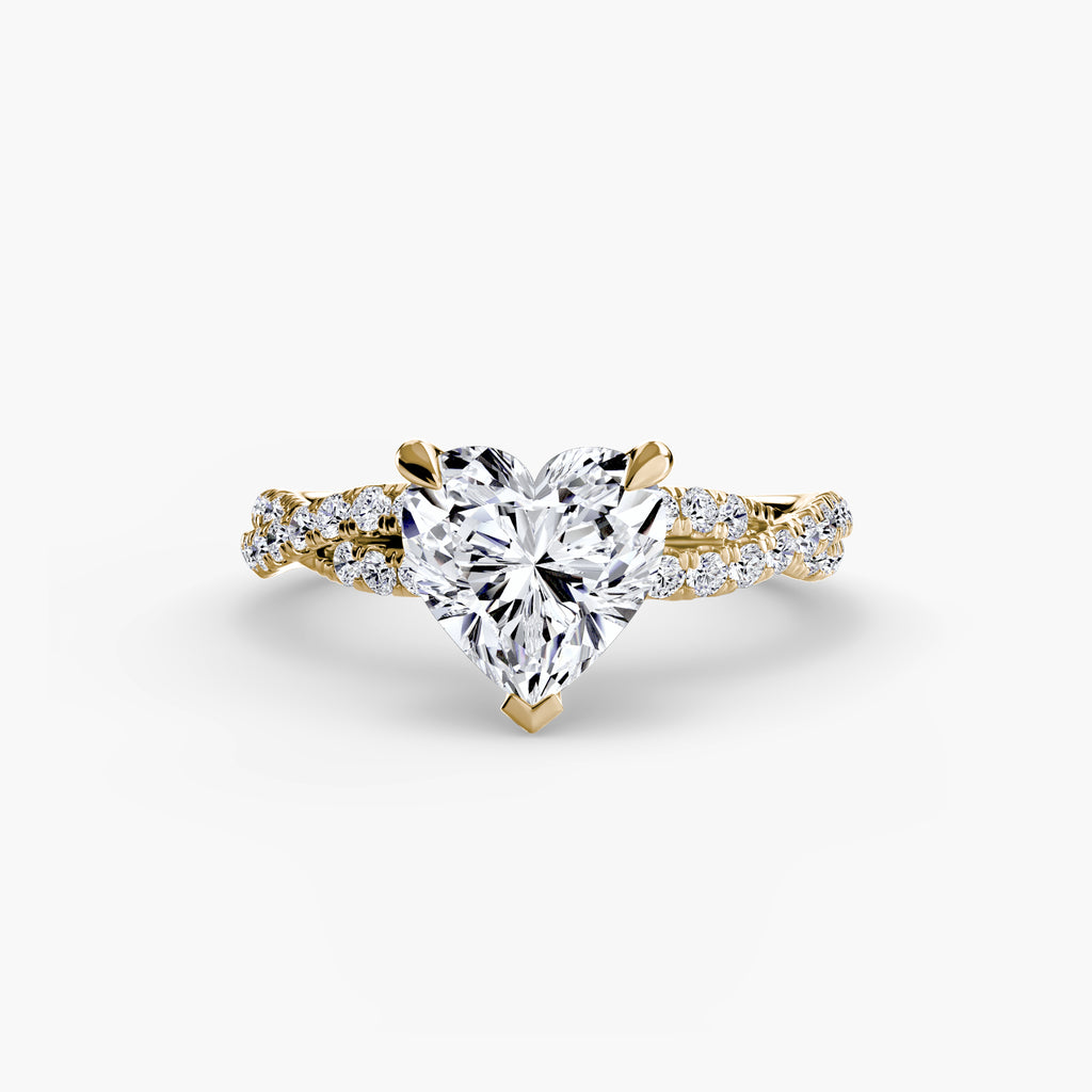The Twisted Pavé Solitaire - VYKA Diamonds