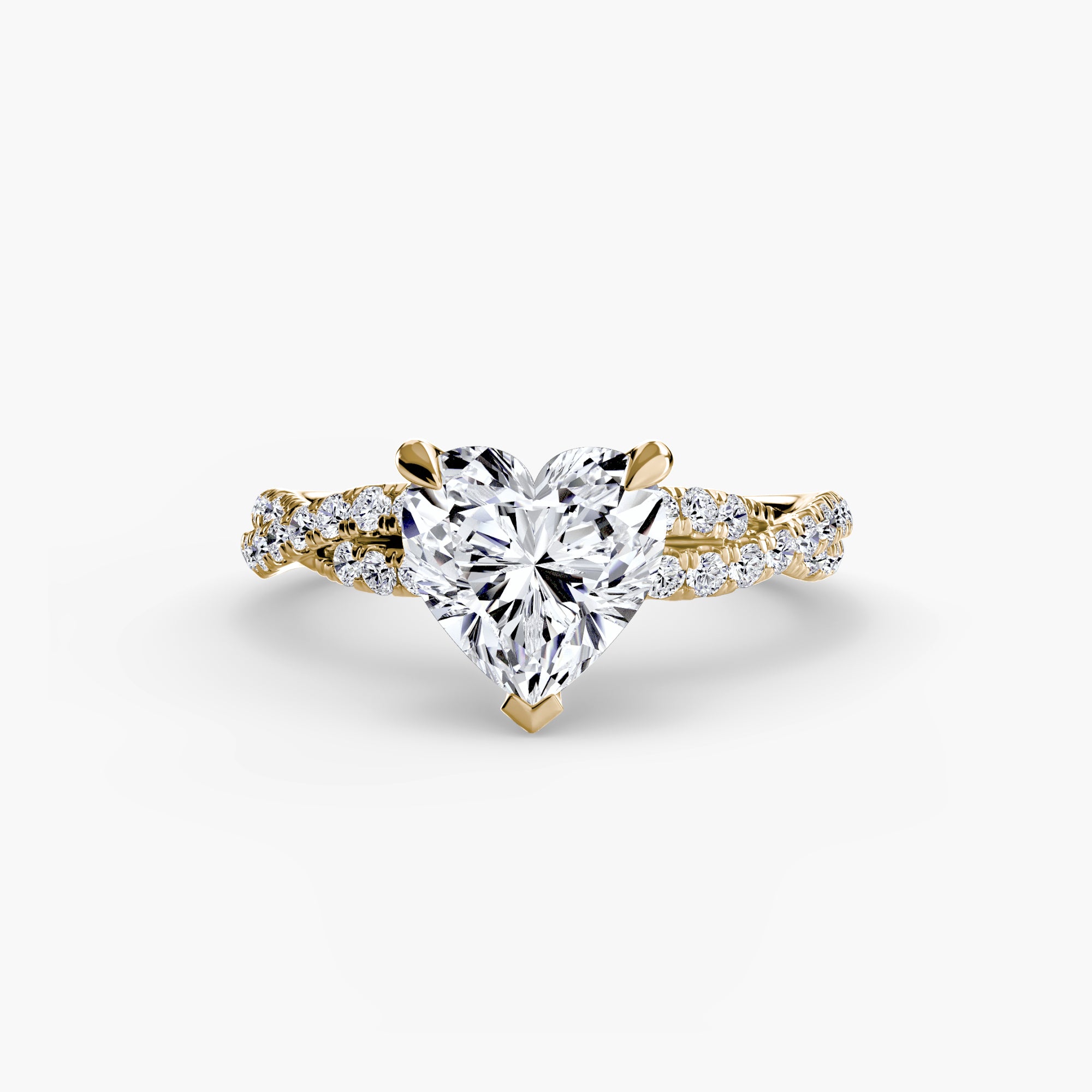 The Twisted Pavé Solitaire - VYKA Diamonds
