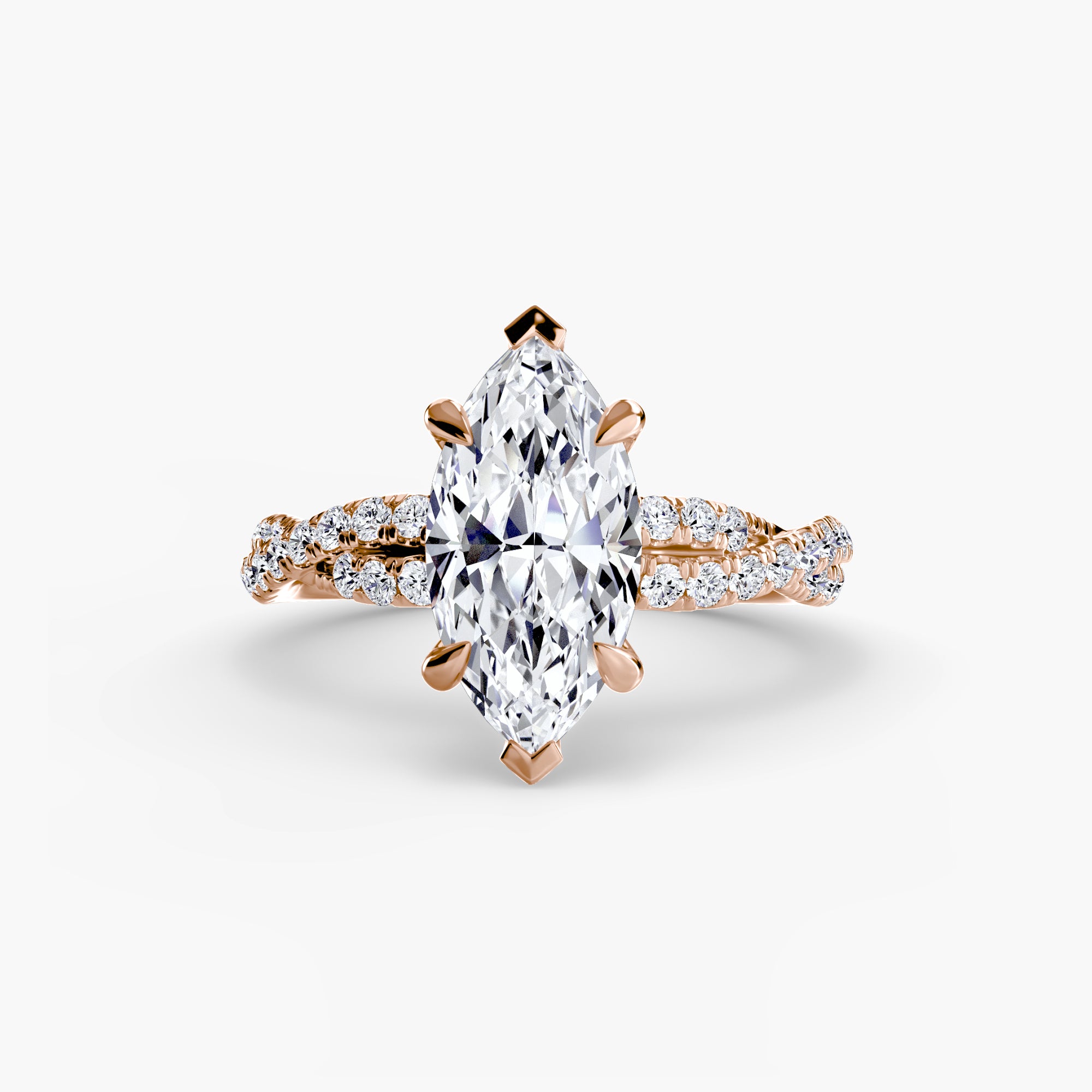 The Twisted Pavé Solitaire - VYKA Diamonds