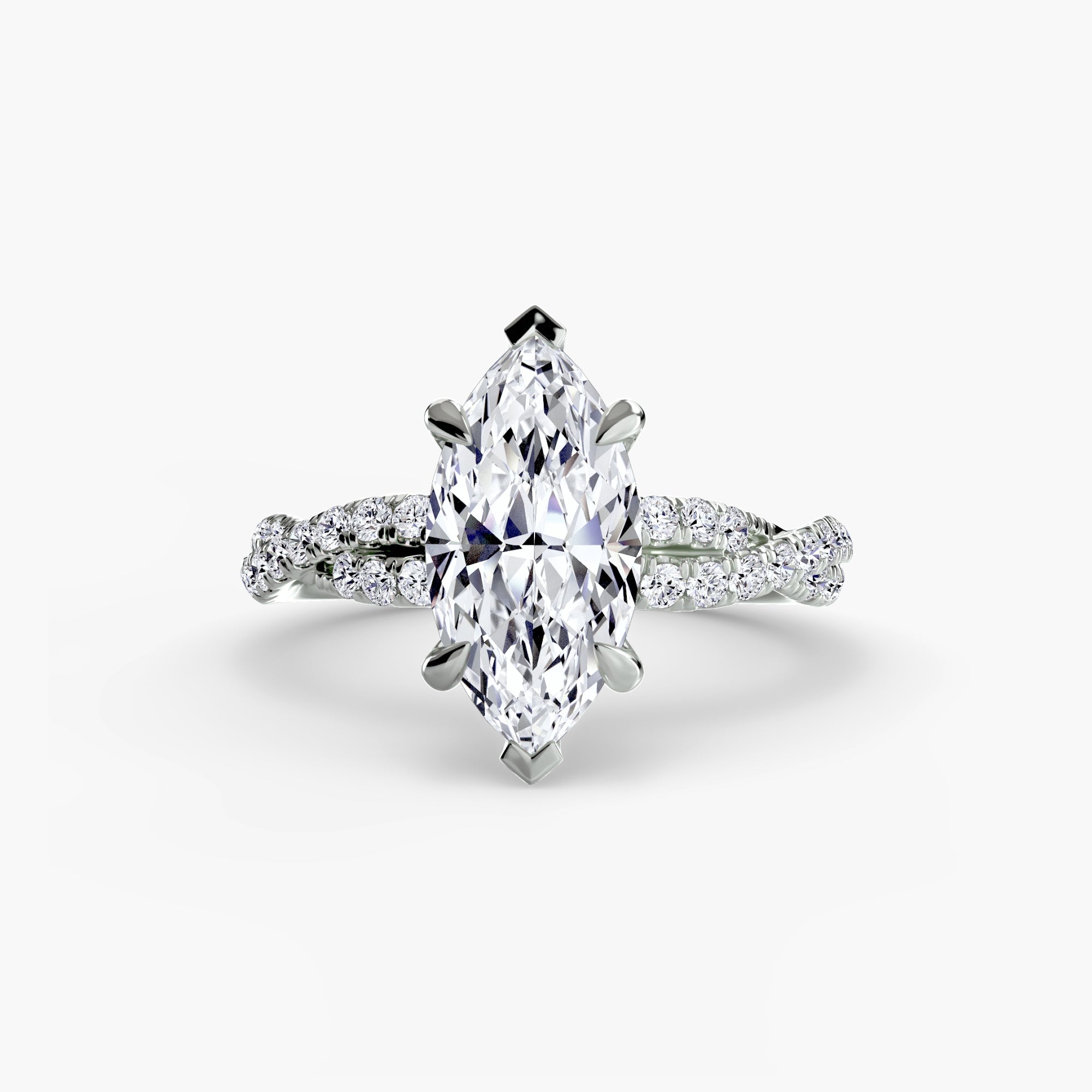 The Twisted Pavé Solitaire - VYKA Diamonds