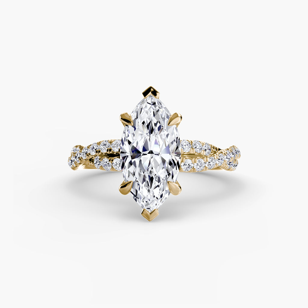 The Twisted Pavé Solitaire - VYKA Diamonds