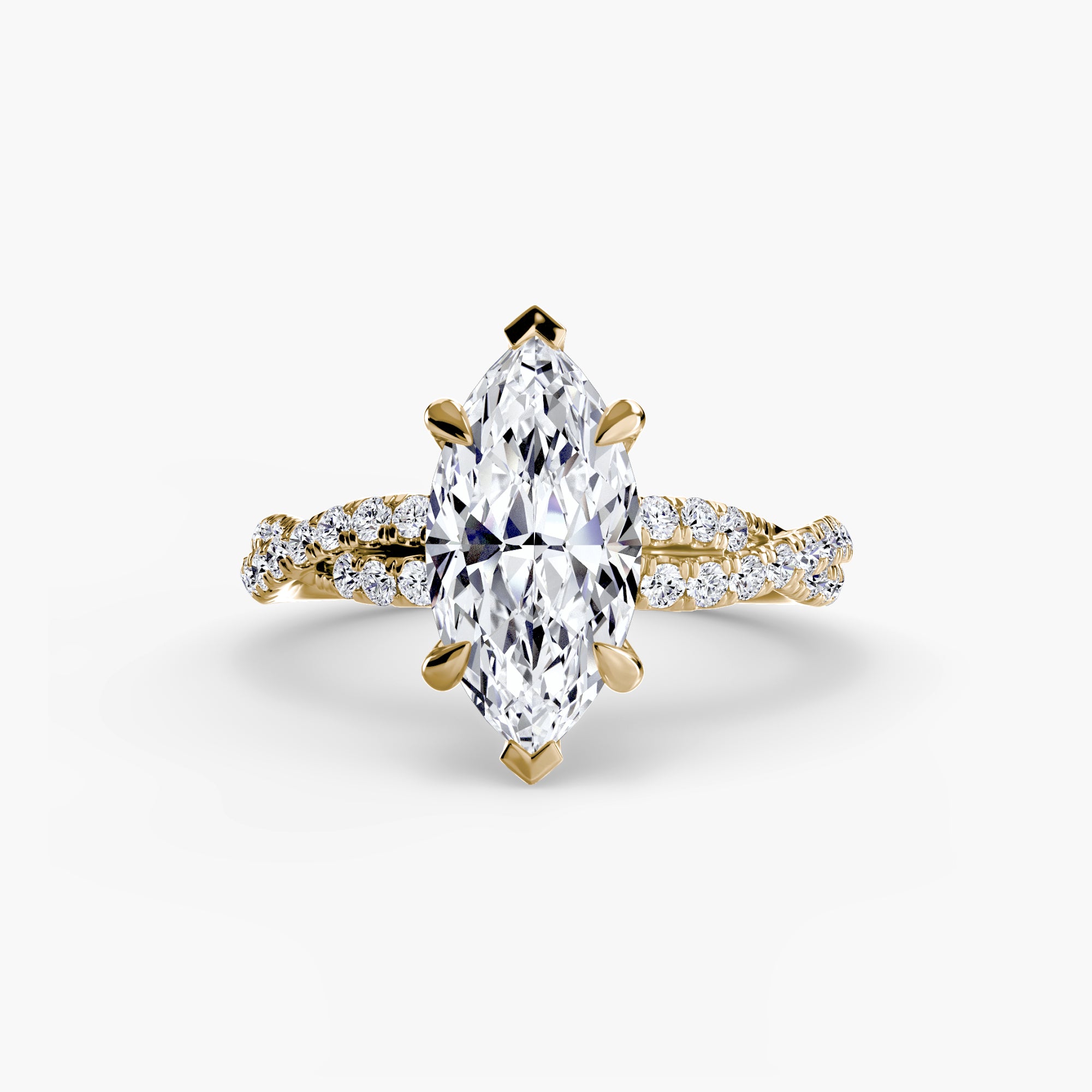 The Twisted Pavé Solitaire - VYKA Diamonds