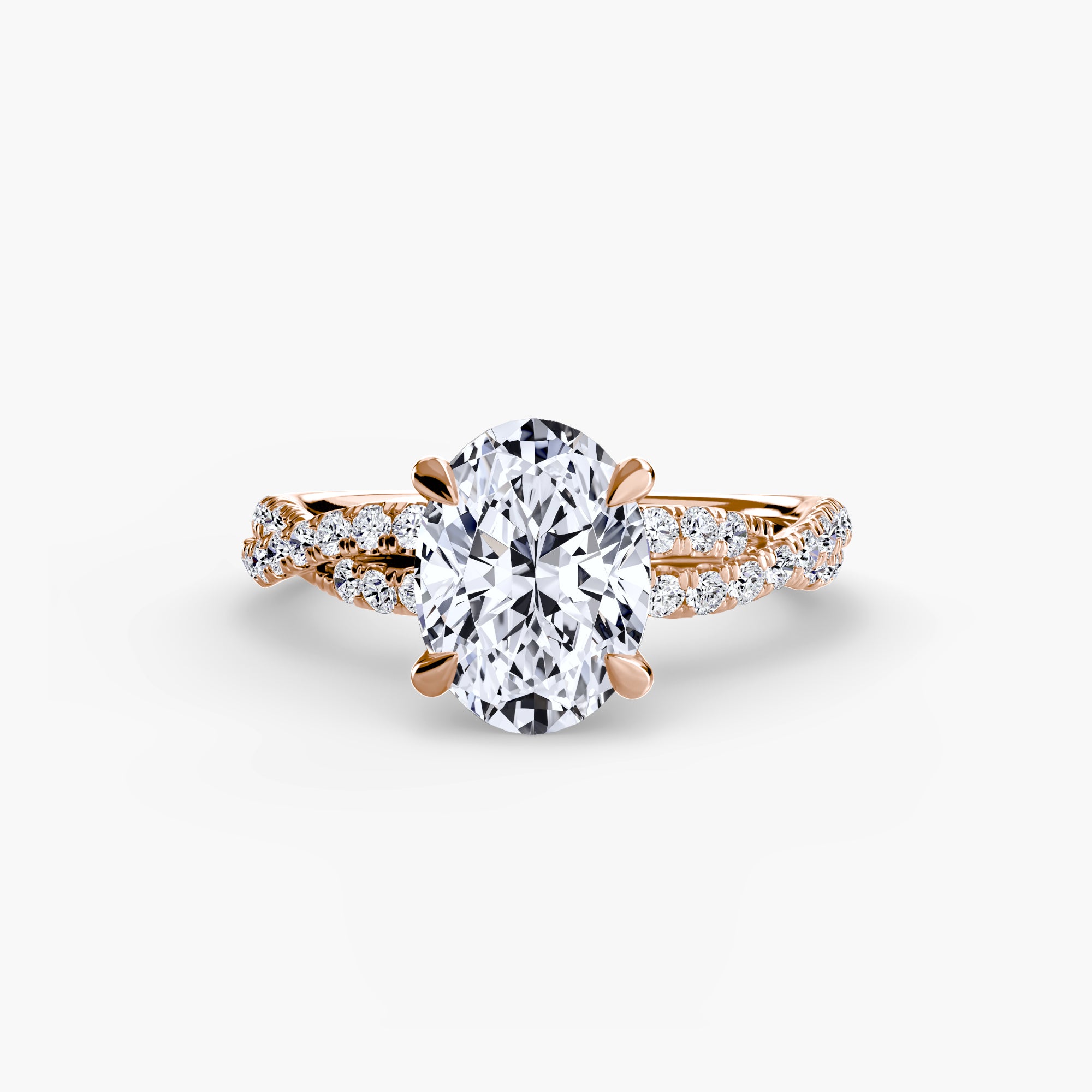 The Twisted Pavé Solitaire - VYKA Diamonds