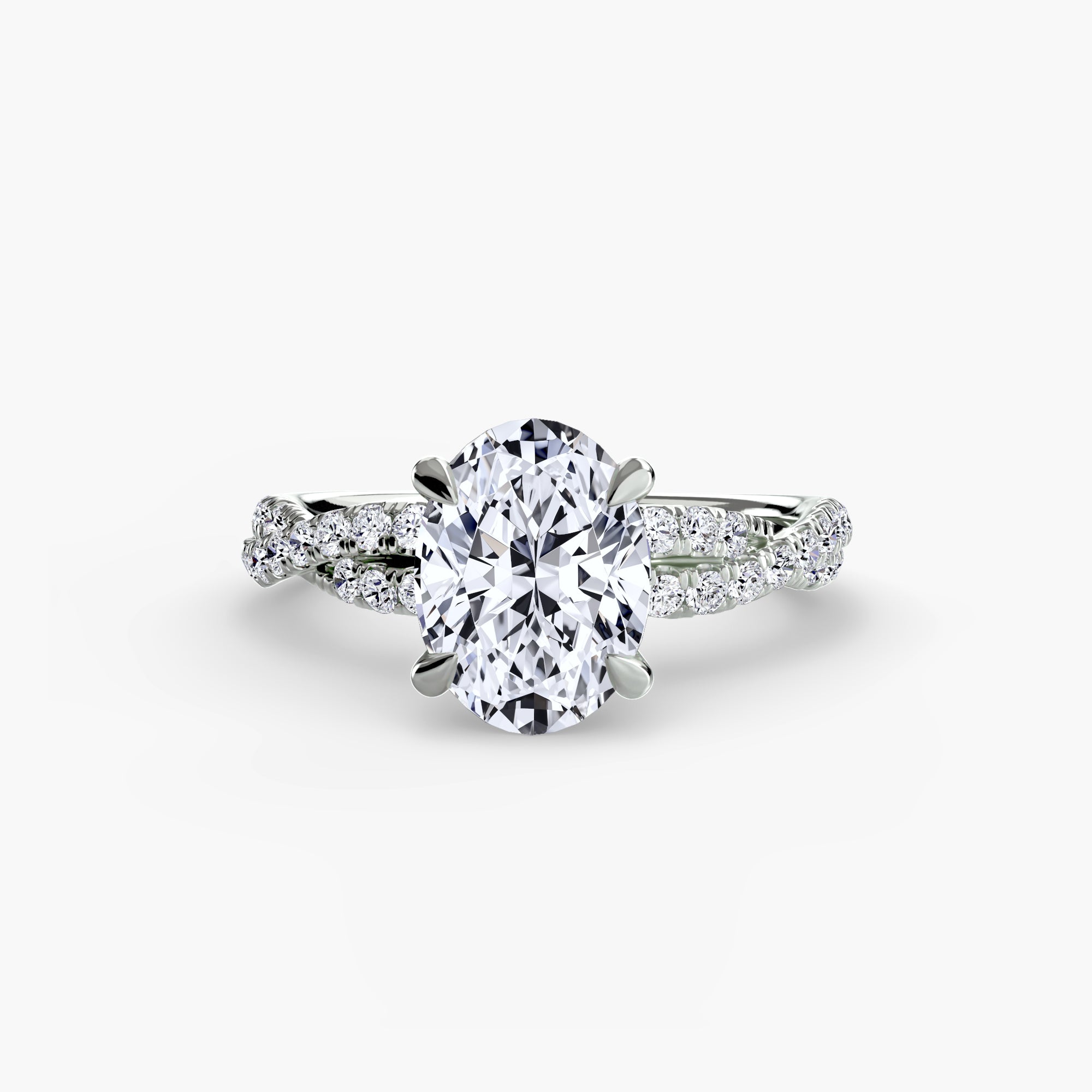 The Twisted Pavé Solitaire - VYKA Diamonds