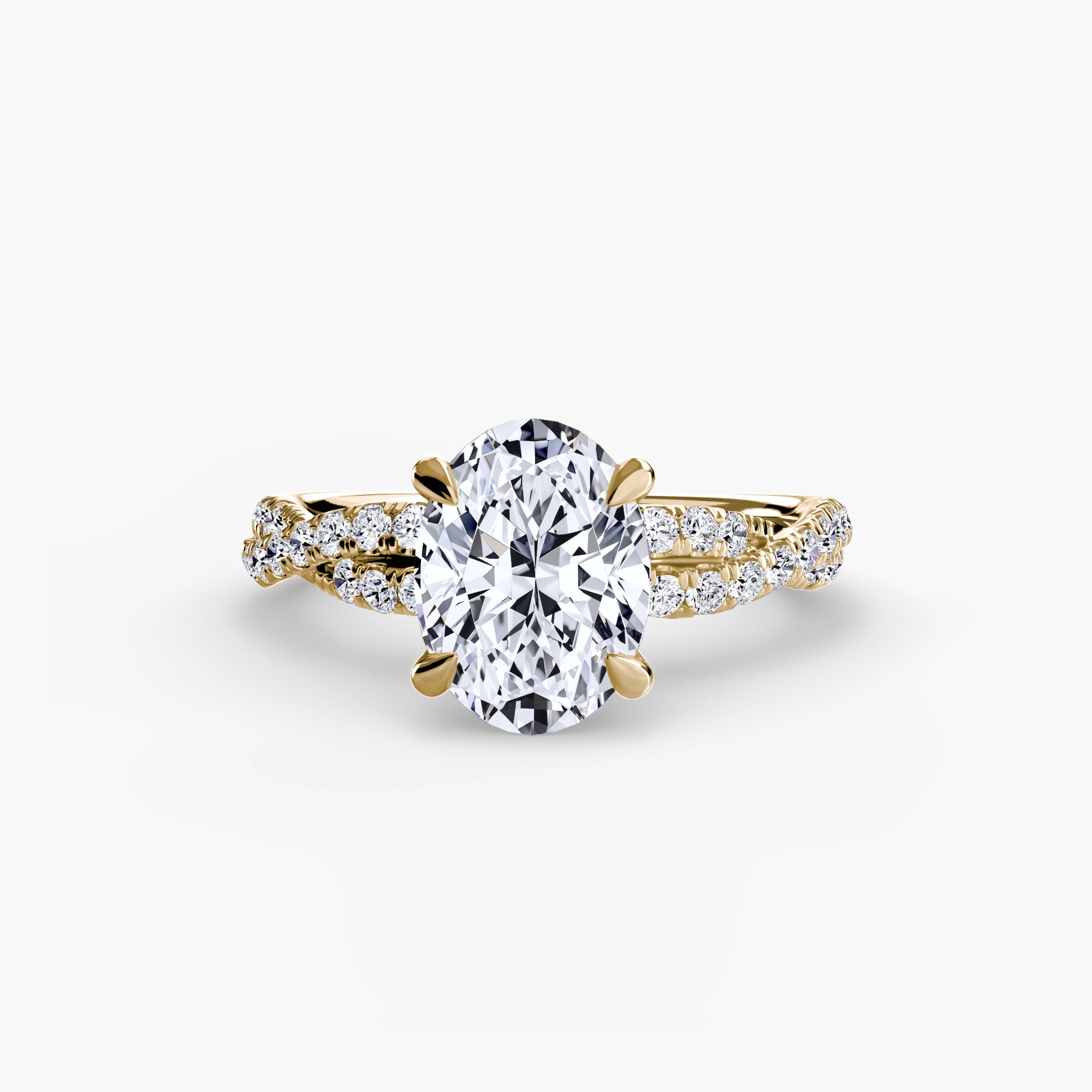 The Twisted Pavé Solitaire - VYKA Diamonds
