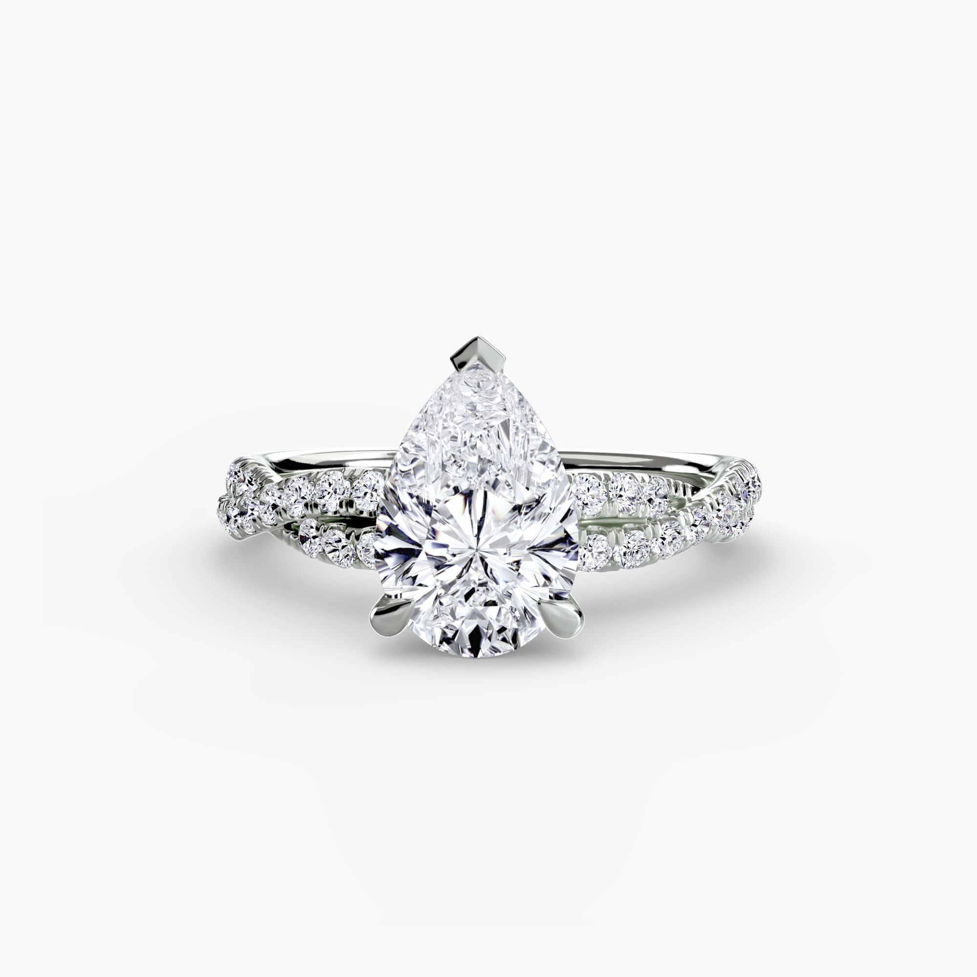 The Twisted Pavé Solitaire - VYKA Diamonds
