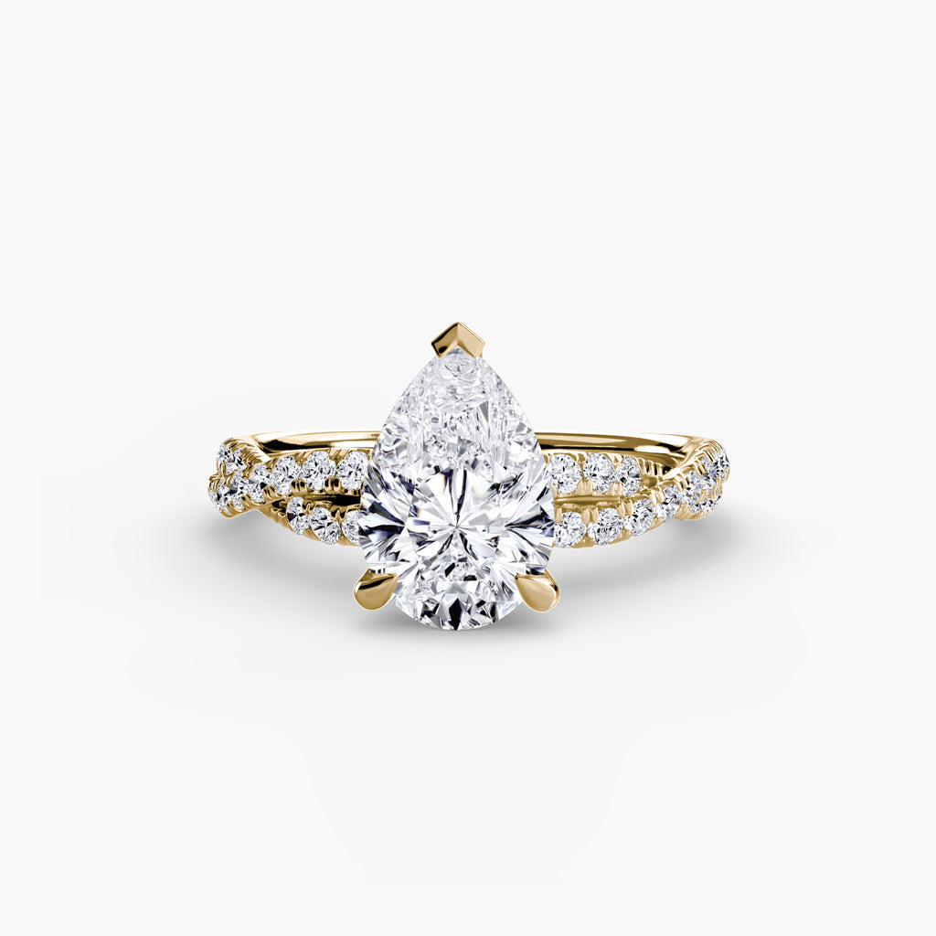 The Twisted Pavé Solitaire - VYKA Diamonds