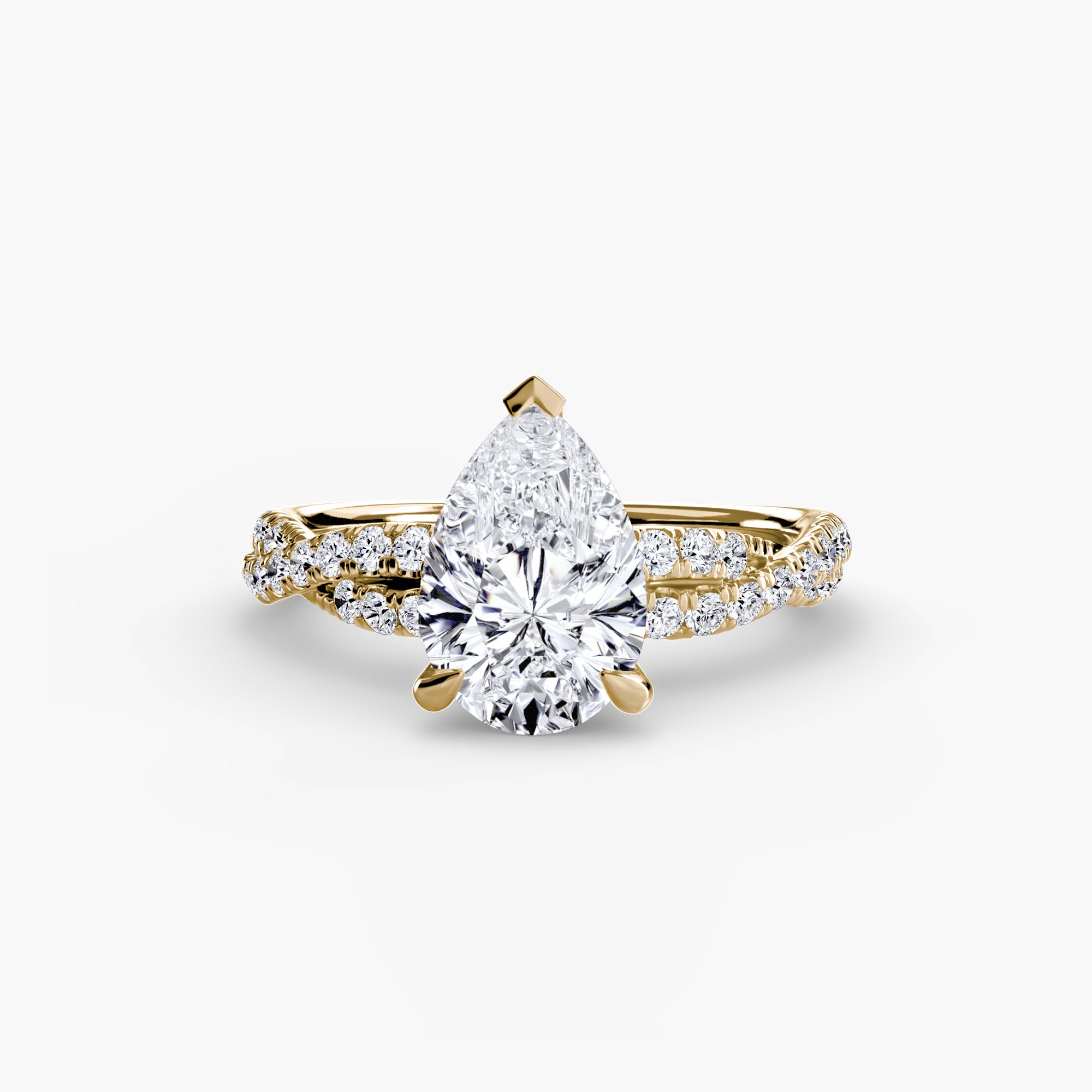 The Twisted Pavé Solitaire - VYKA Diamonds