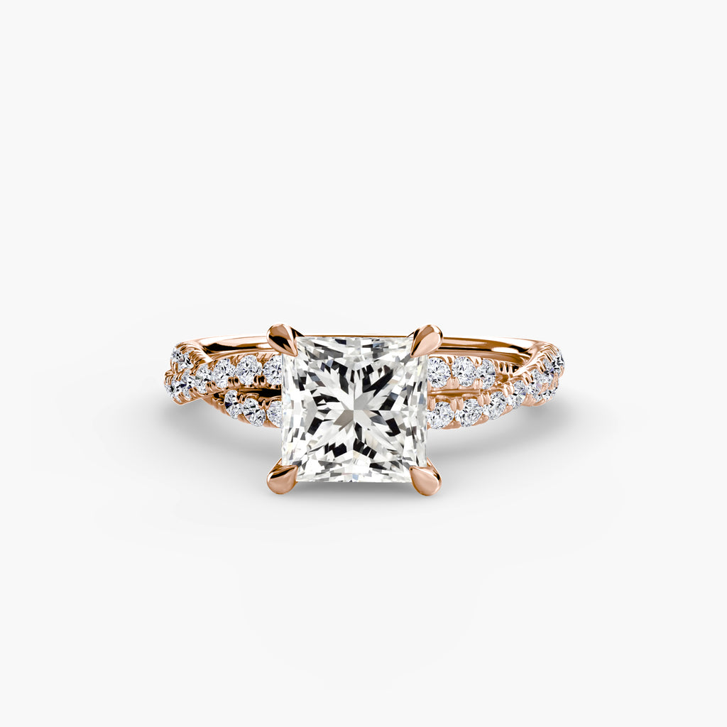 The Twisted Pavé Solitaire - VYKA Diamonds