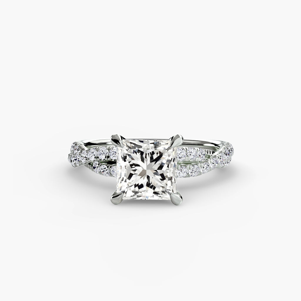 The Twisted Pavé Solitaire - VYKA Diamonds
