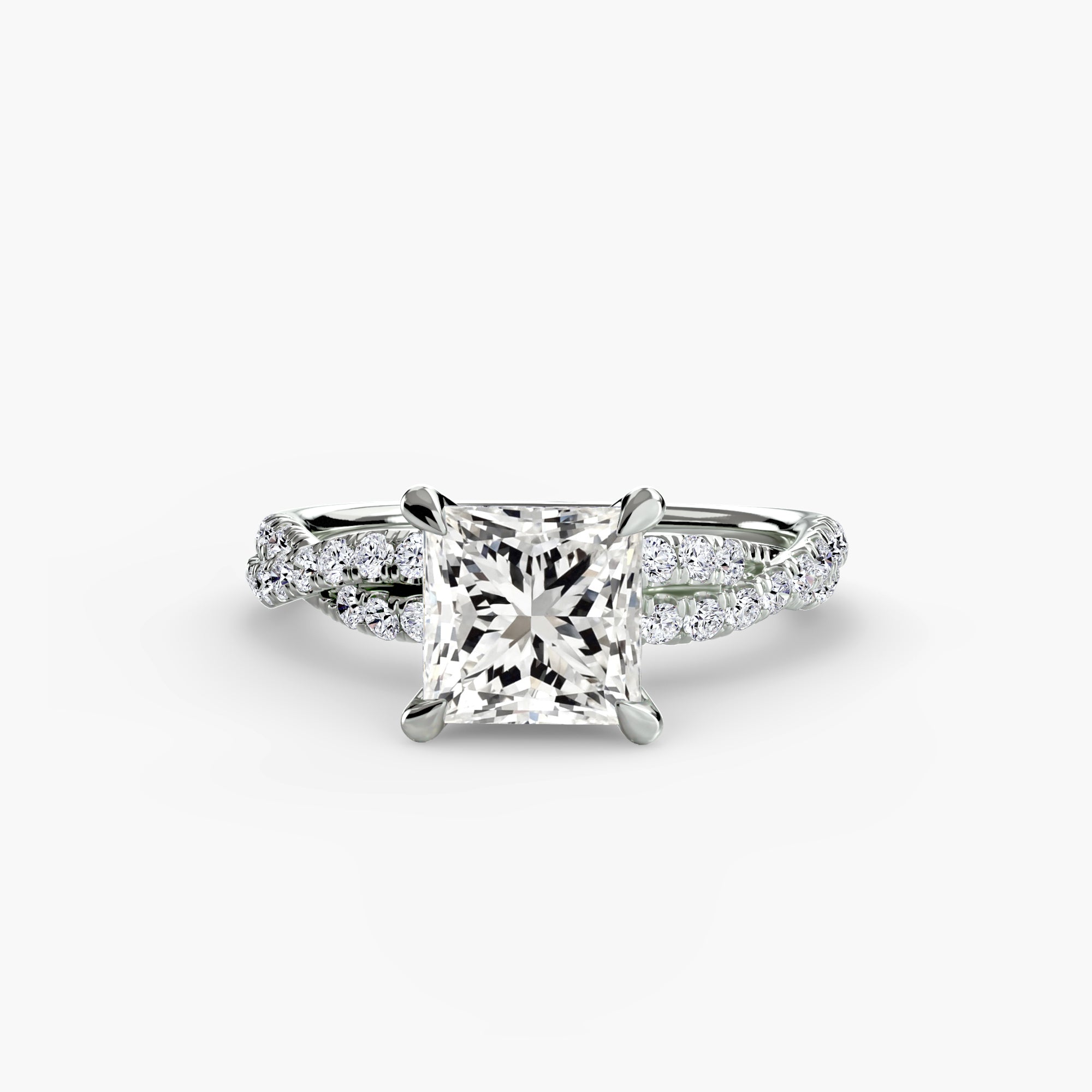 The Twisted Pavé Solitaire - VYKA Diamonds