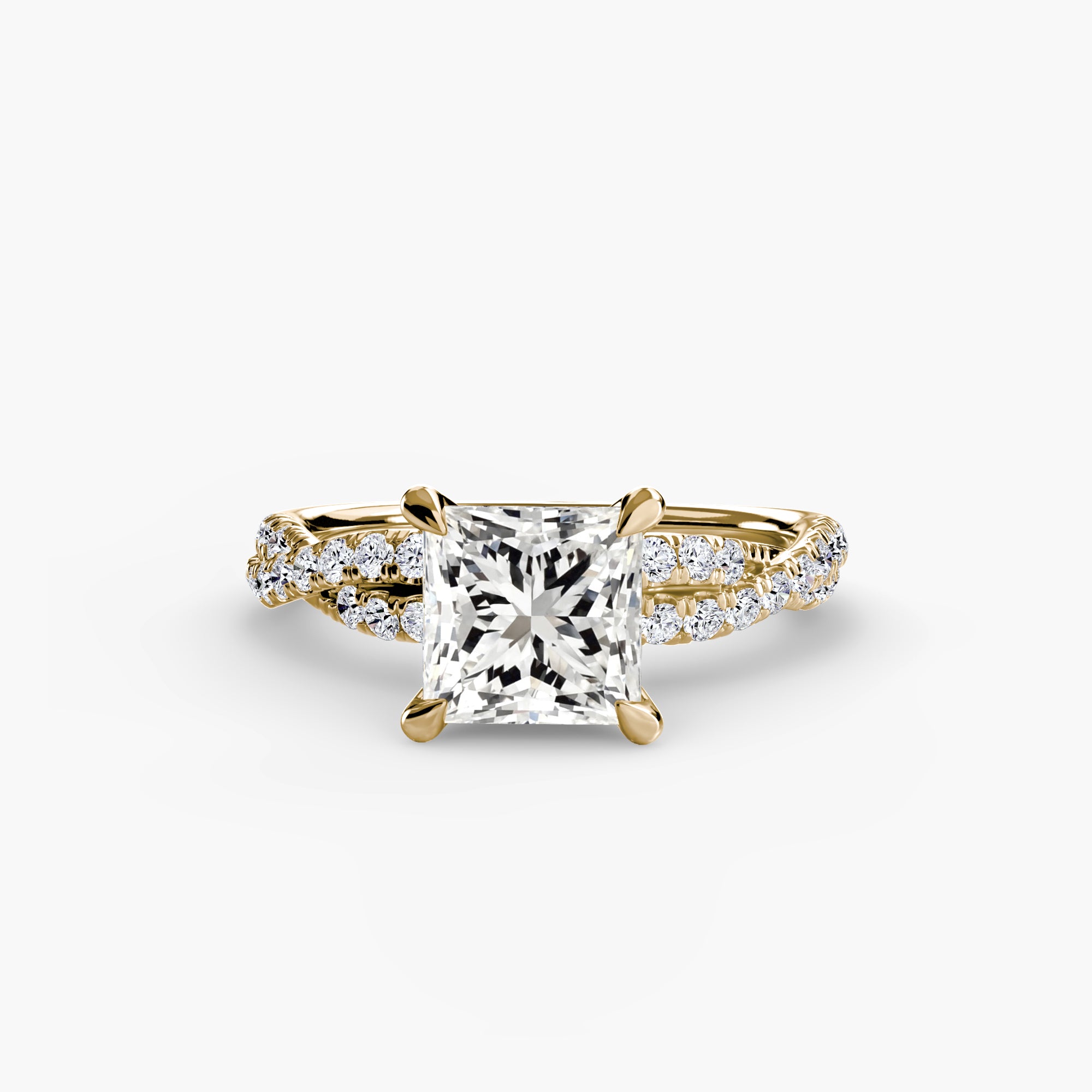 The Twisted Pavé Solitaire - VYKA Diamonds