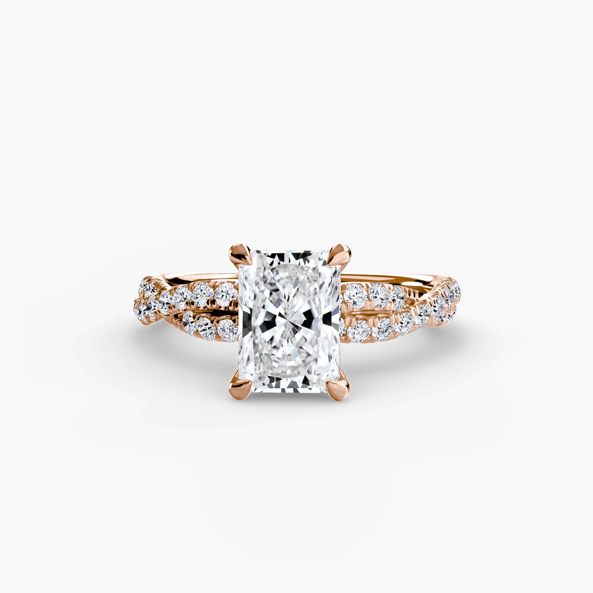 The Twisted Pavé Solitaire - VYKA Diamonds