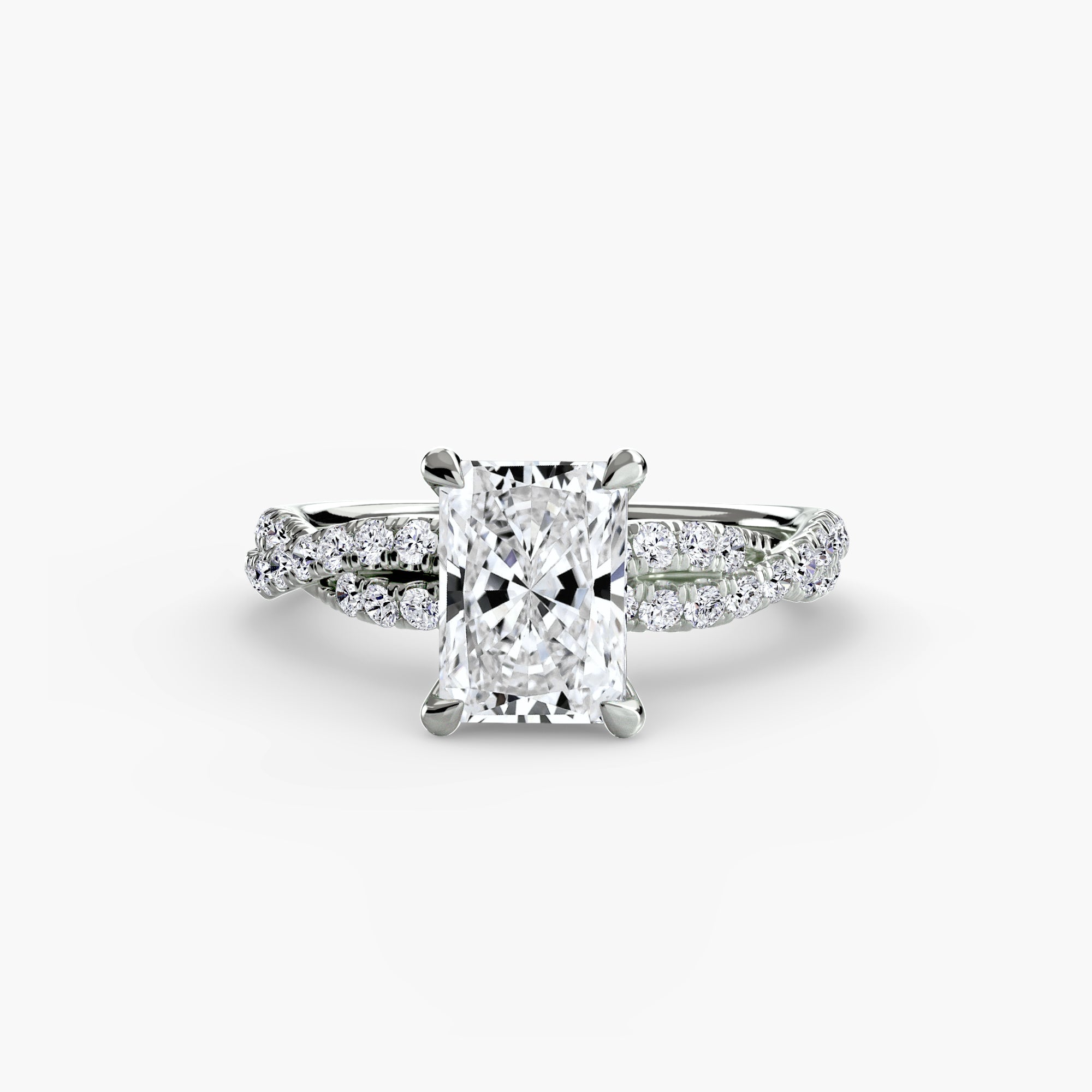 The Twisted Pavé Solitaire - VYKA Diamonds