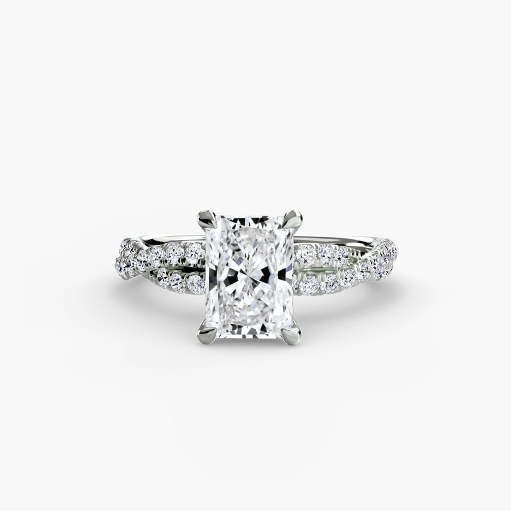 The Twisted Pavé Solitaire - VYKA Diamonds