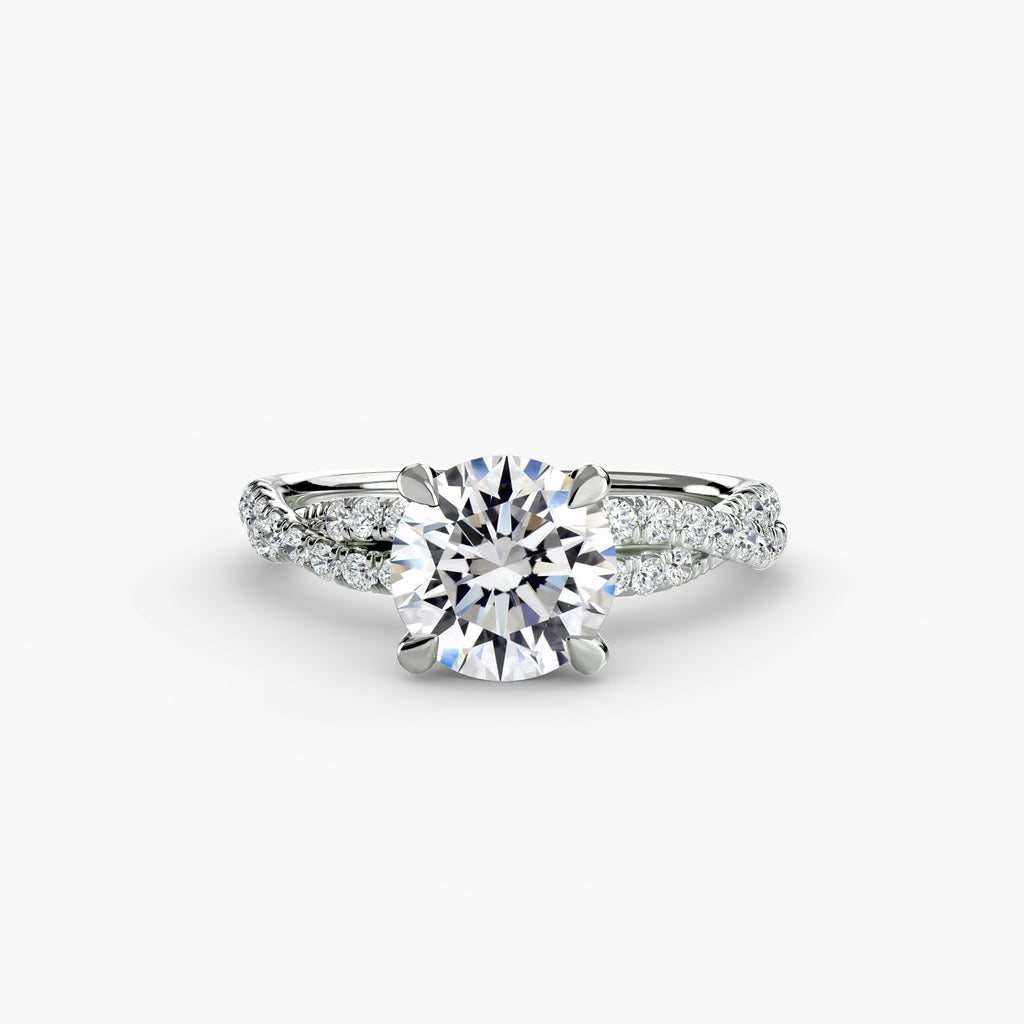 The Twisted Pavé Solitaire - VYKA Diamonds