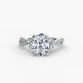 The Twist Pavé Ring - diamond engagement ring - VYKA Diamonds