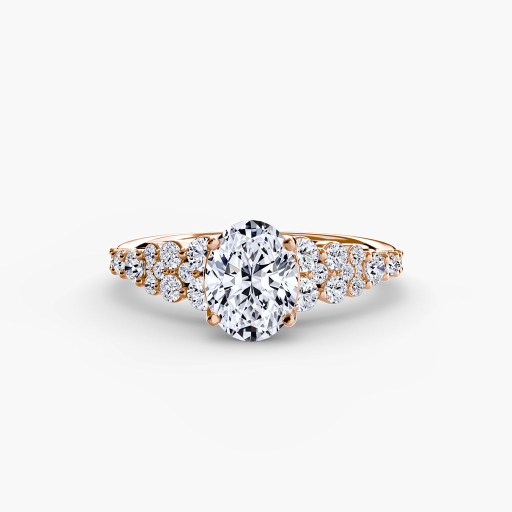 The Celestial Cluster Ring - diamond engagement ring - VYKA Diamonds