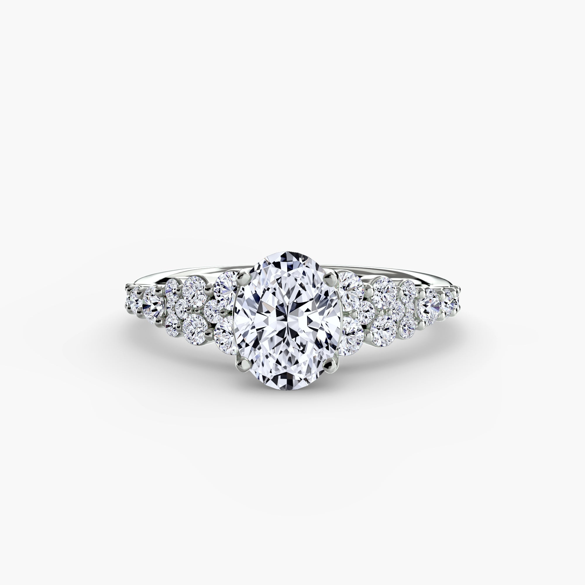 The Celestial Cluster Ring - diamond engagement ring - VYKA Diamonds