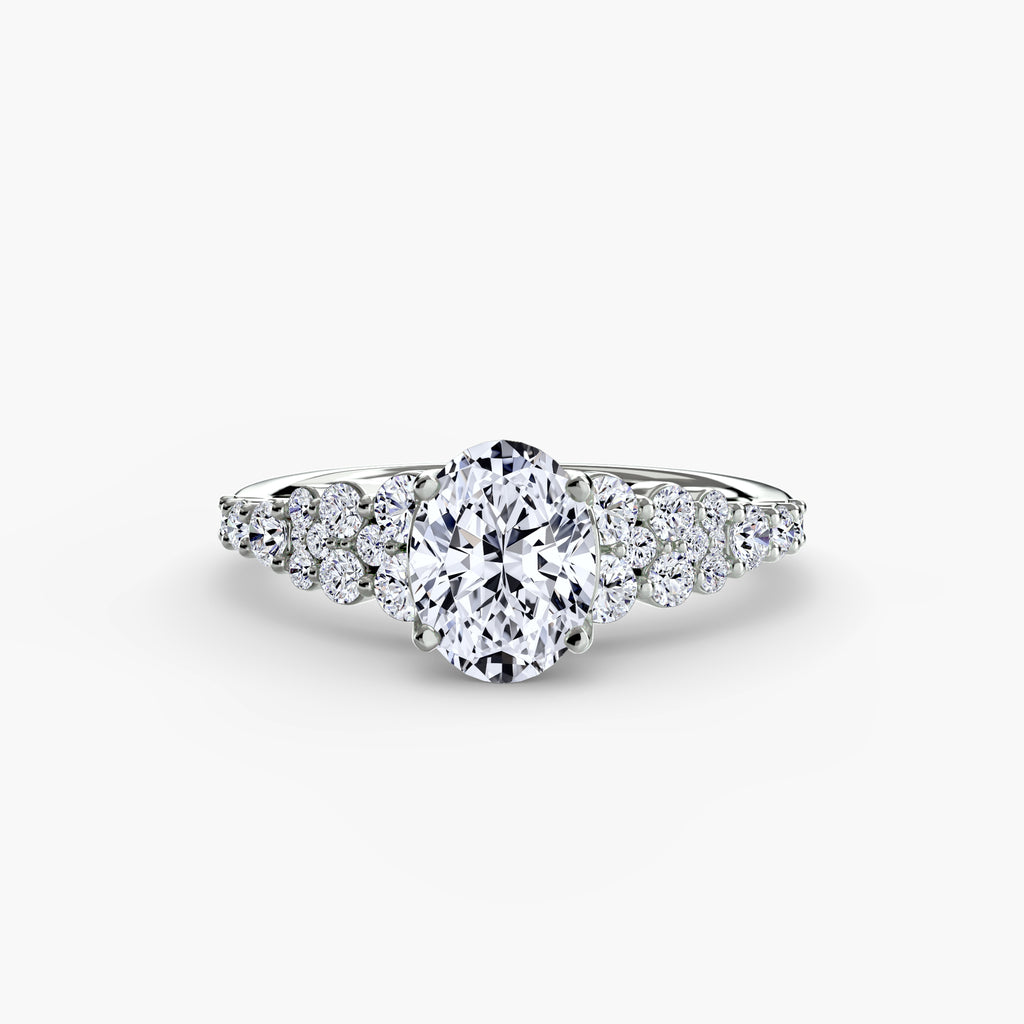 The Celestial Cluster Ring - diamond engagement ring - VYKA Diamonds