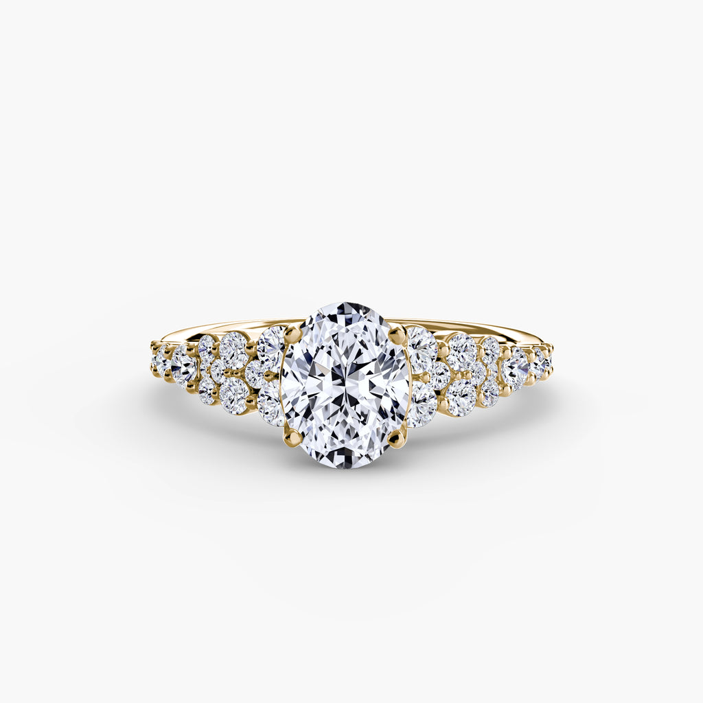 The Celestial Cluster Ring - diamond engagement ring - VYKA Diamonds