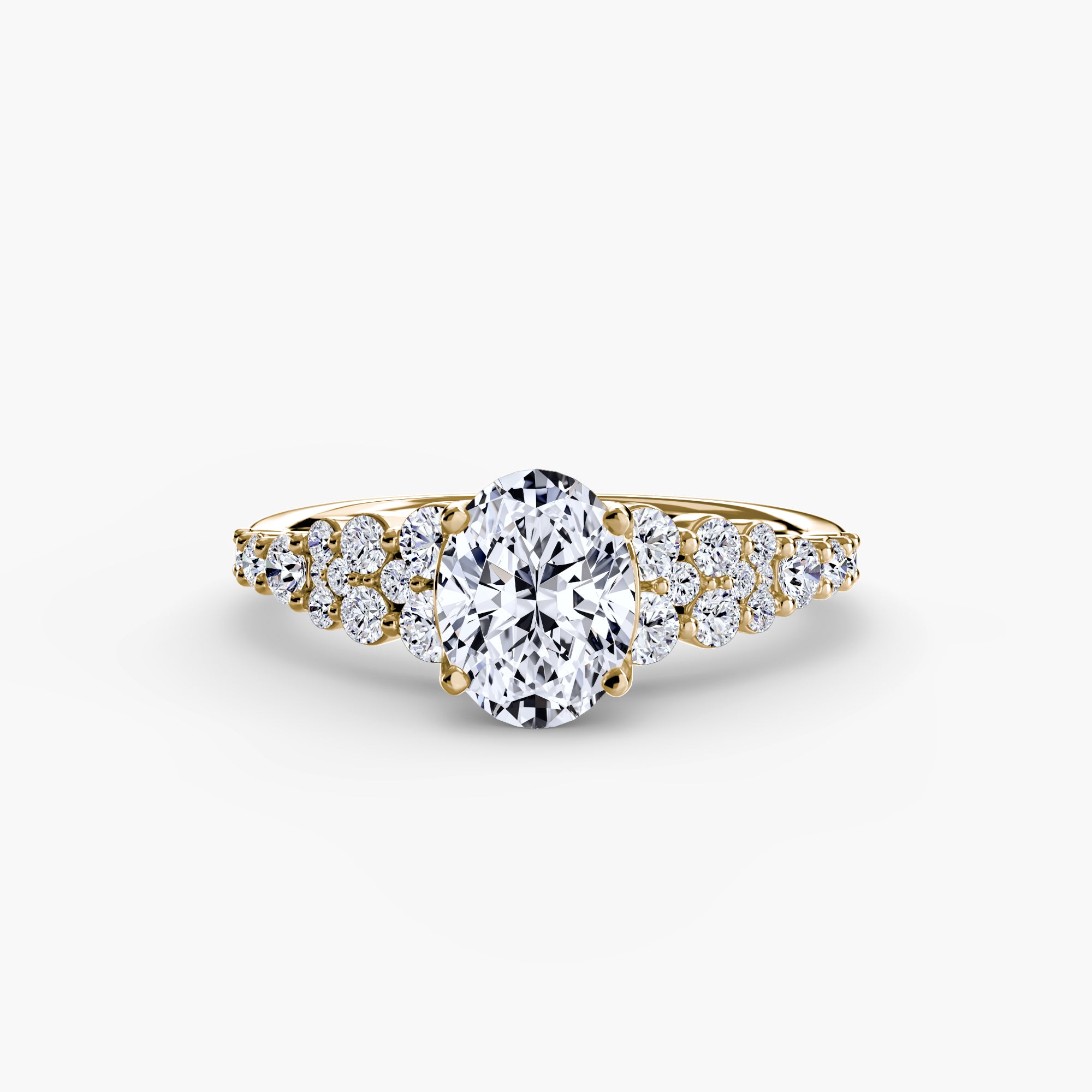 The Celestial Cluster Ring - diamond engagement ring - VYKA Diamonds
