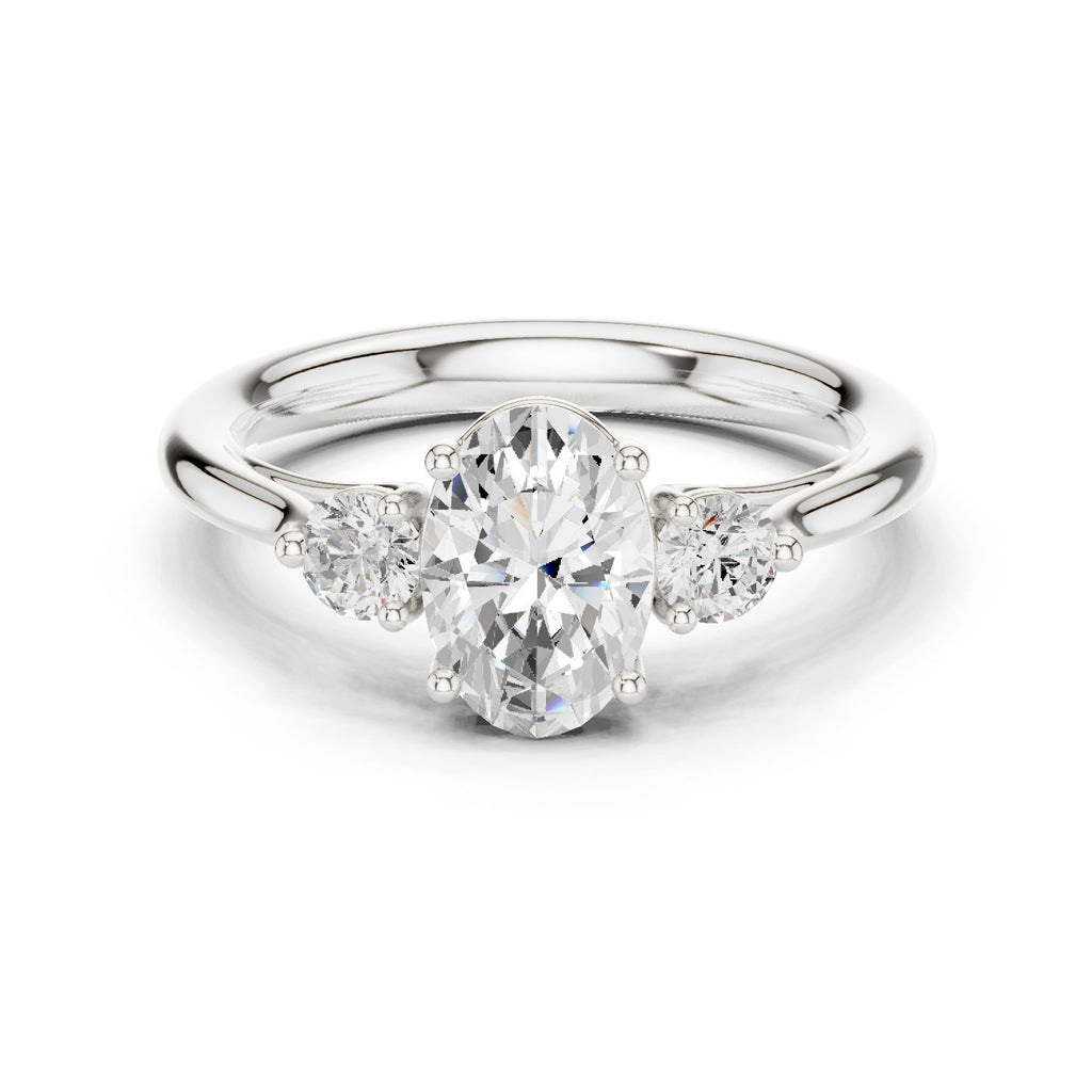 Oval Trilogy Ring