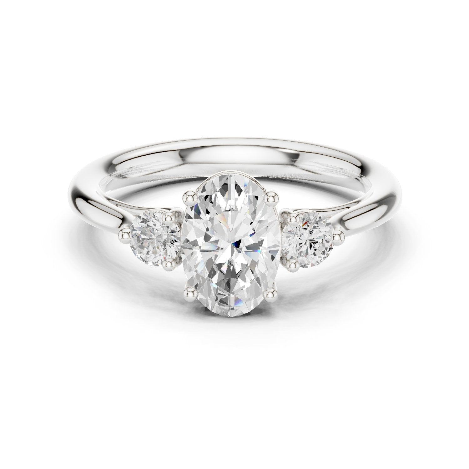 Oval Trilogy Ring
