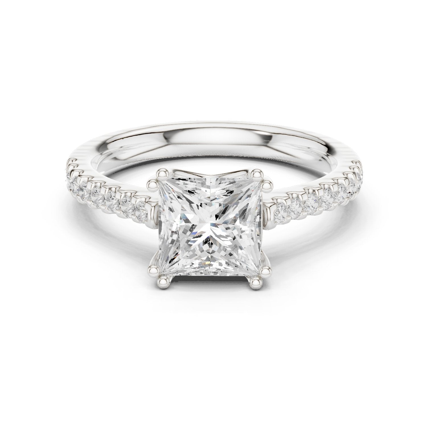 Brilliant Halo Diamond Engagement Ring