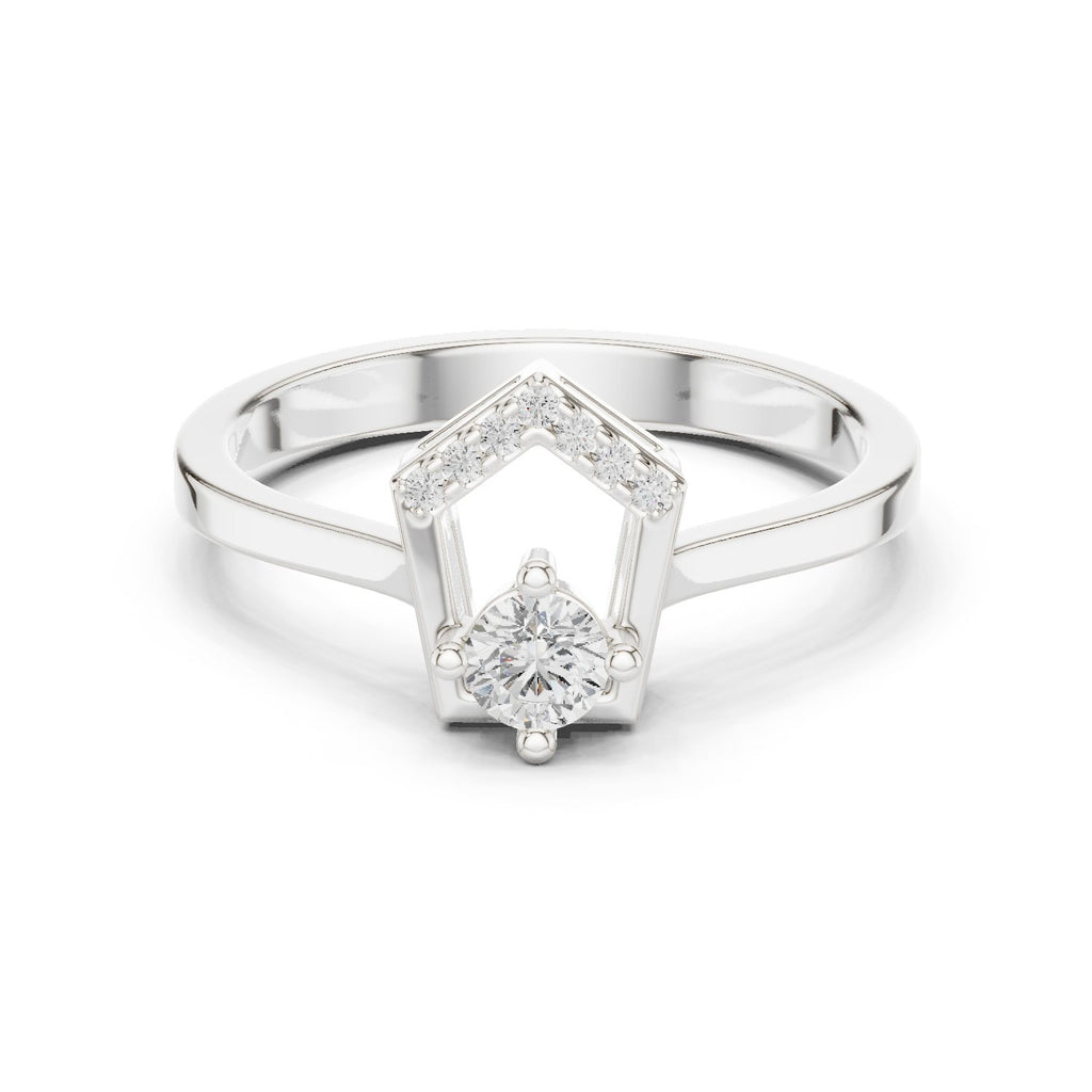 Dawn Filigree Diamond Engagement Ring
