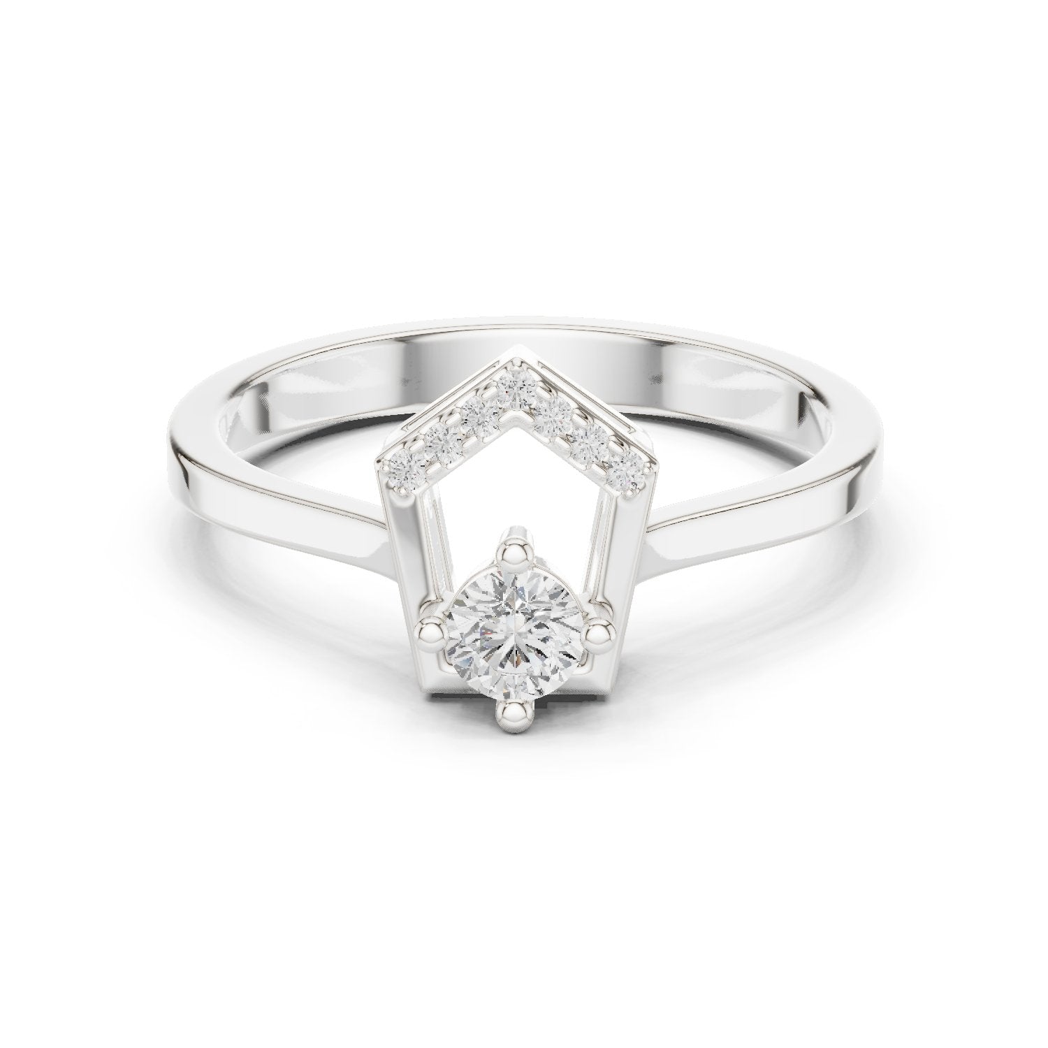 Dawn Filigree Diamond Engagement Ring
