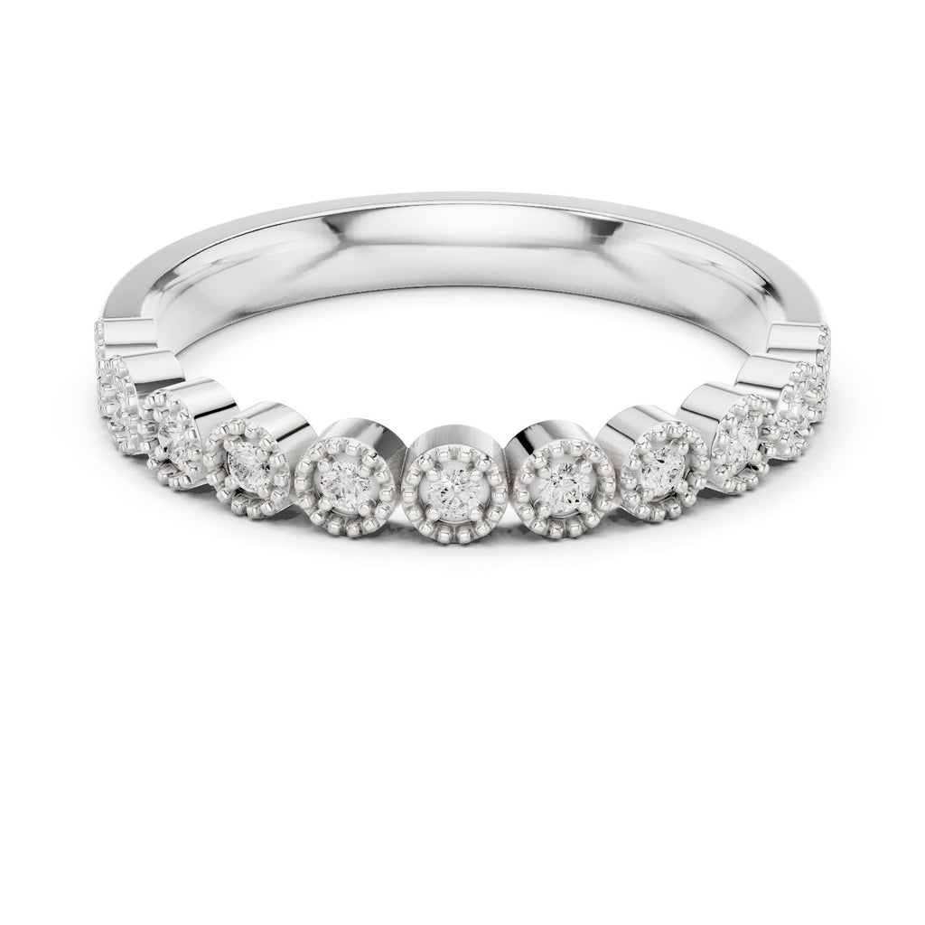 Polished Vintage Diamond Engagement Ring