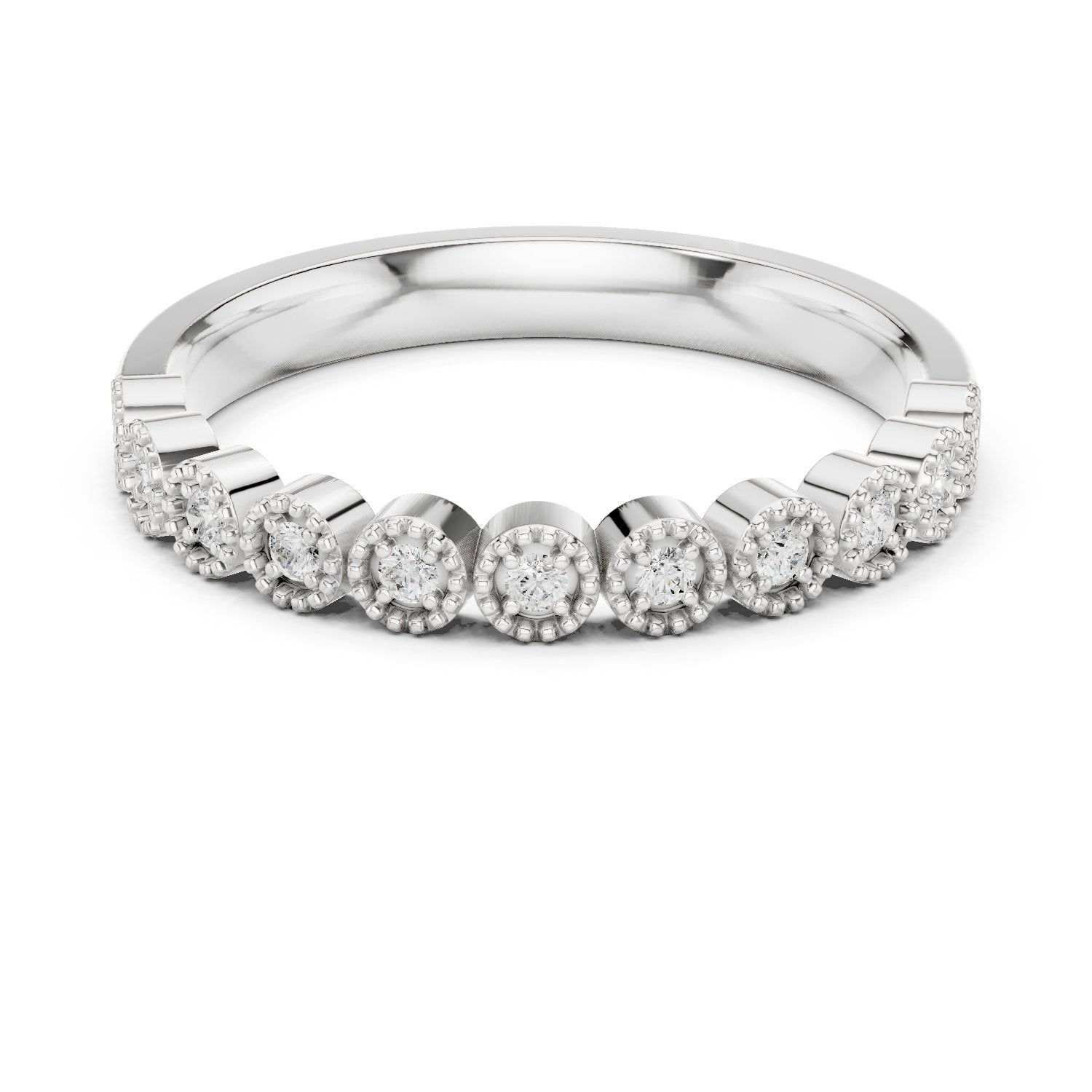 Polished Vintage Diamond Engagement Ring